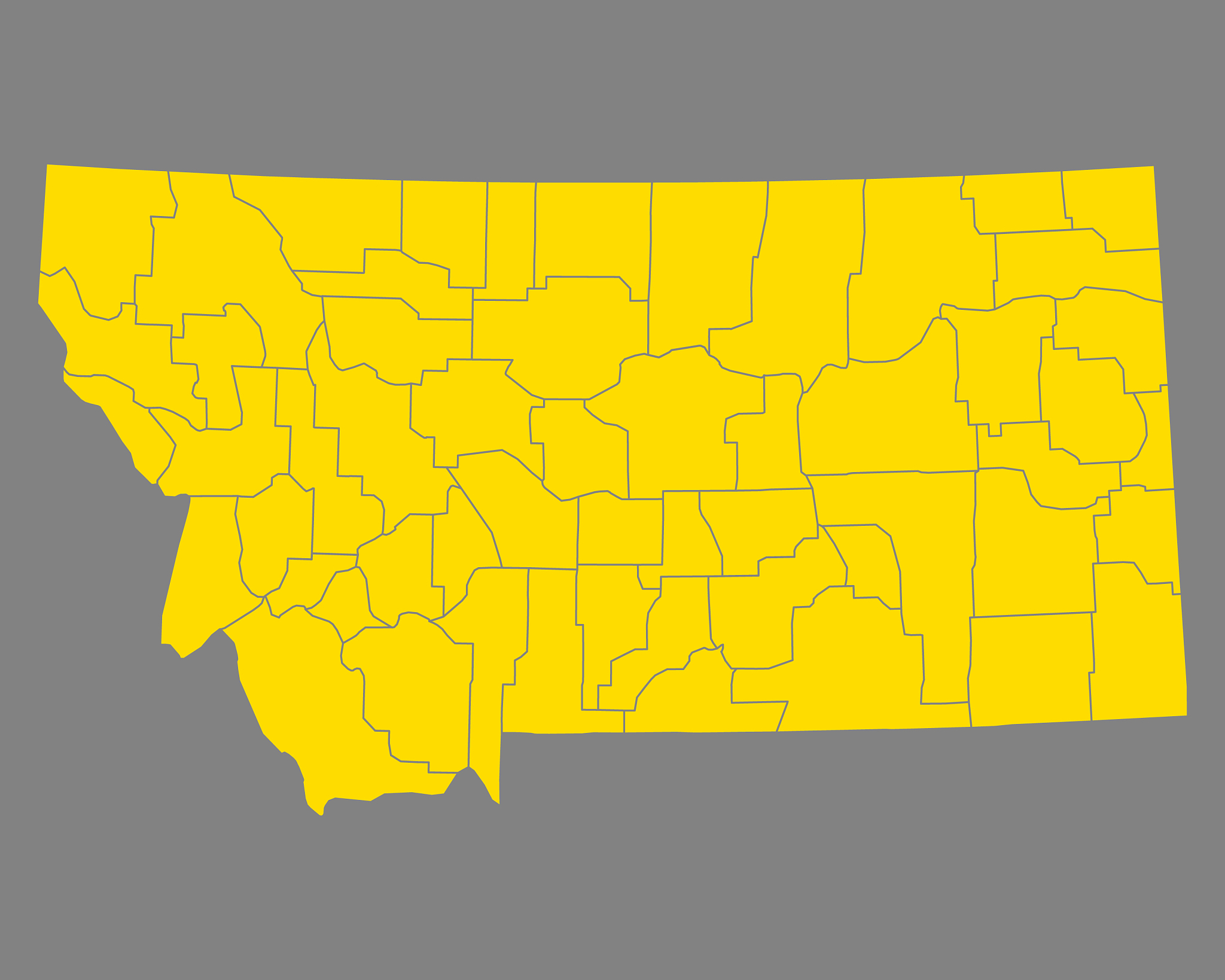 map of montana