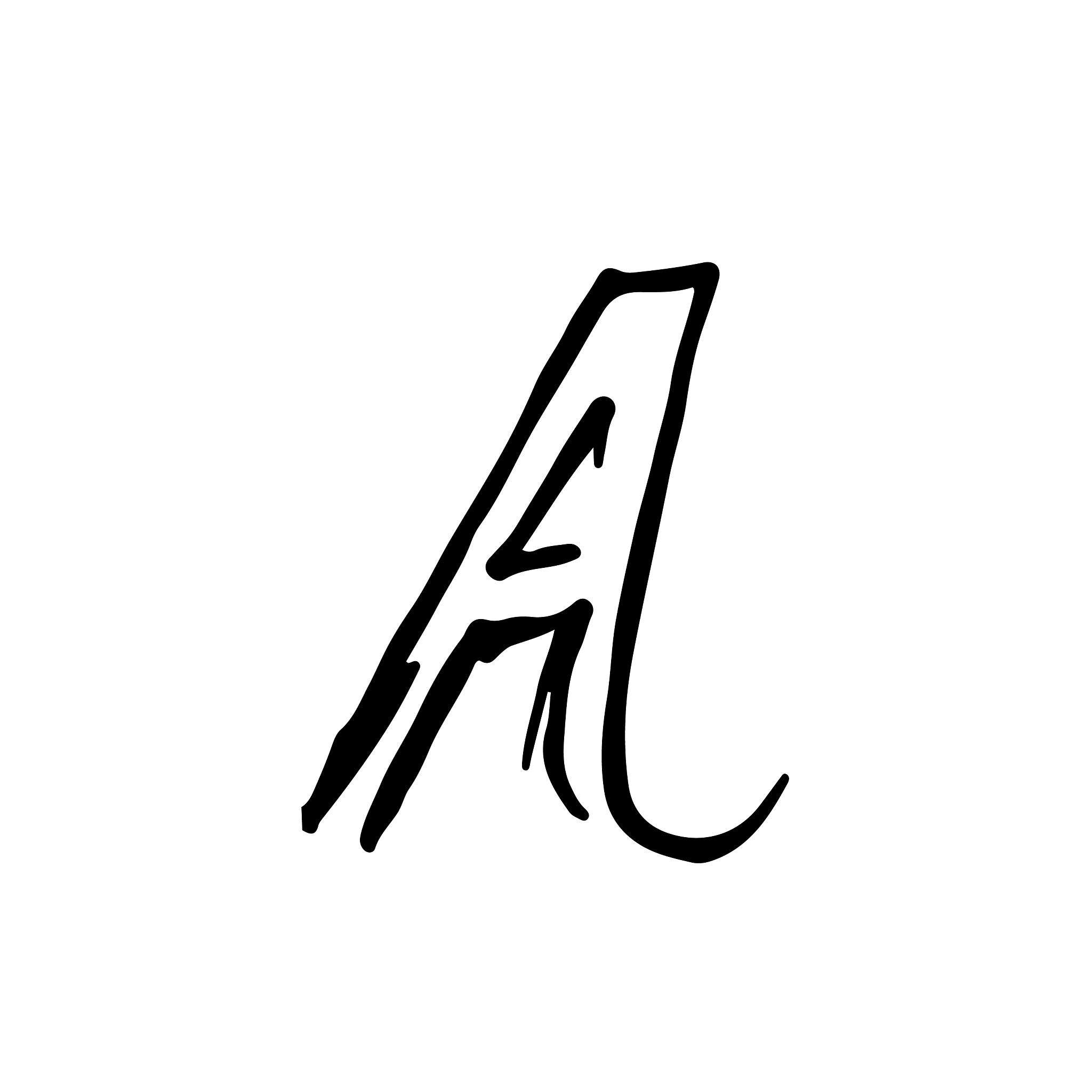 grunge tire letter a unique off road isolated