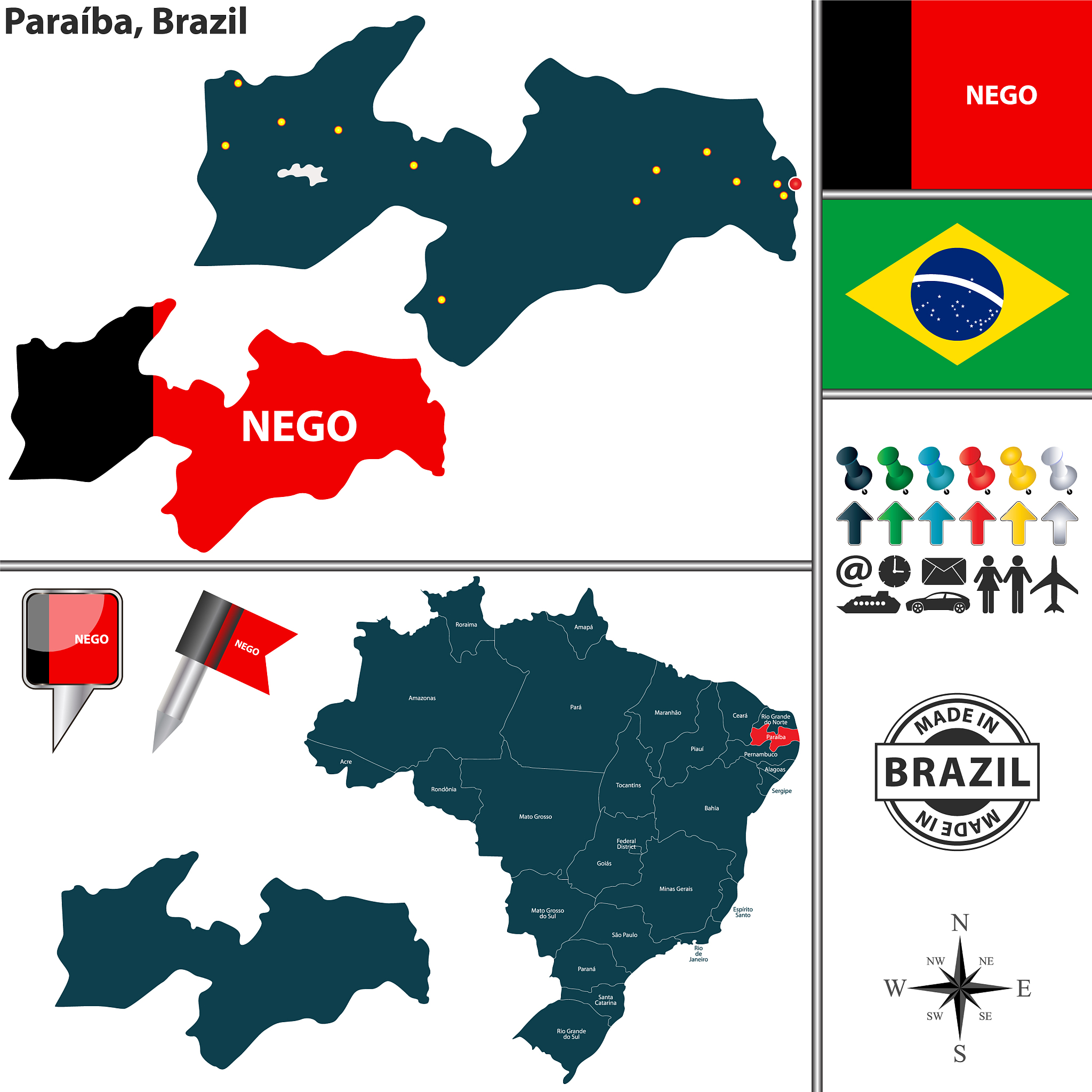 map of paraiba