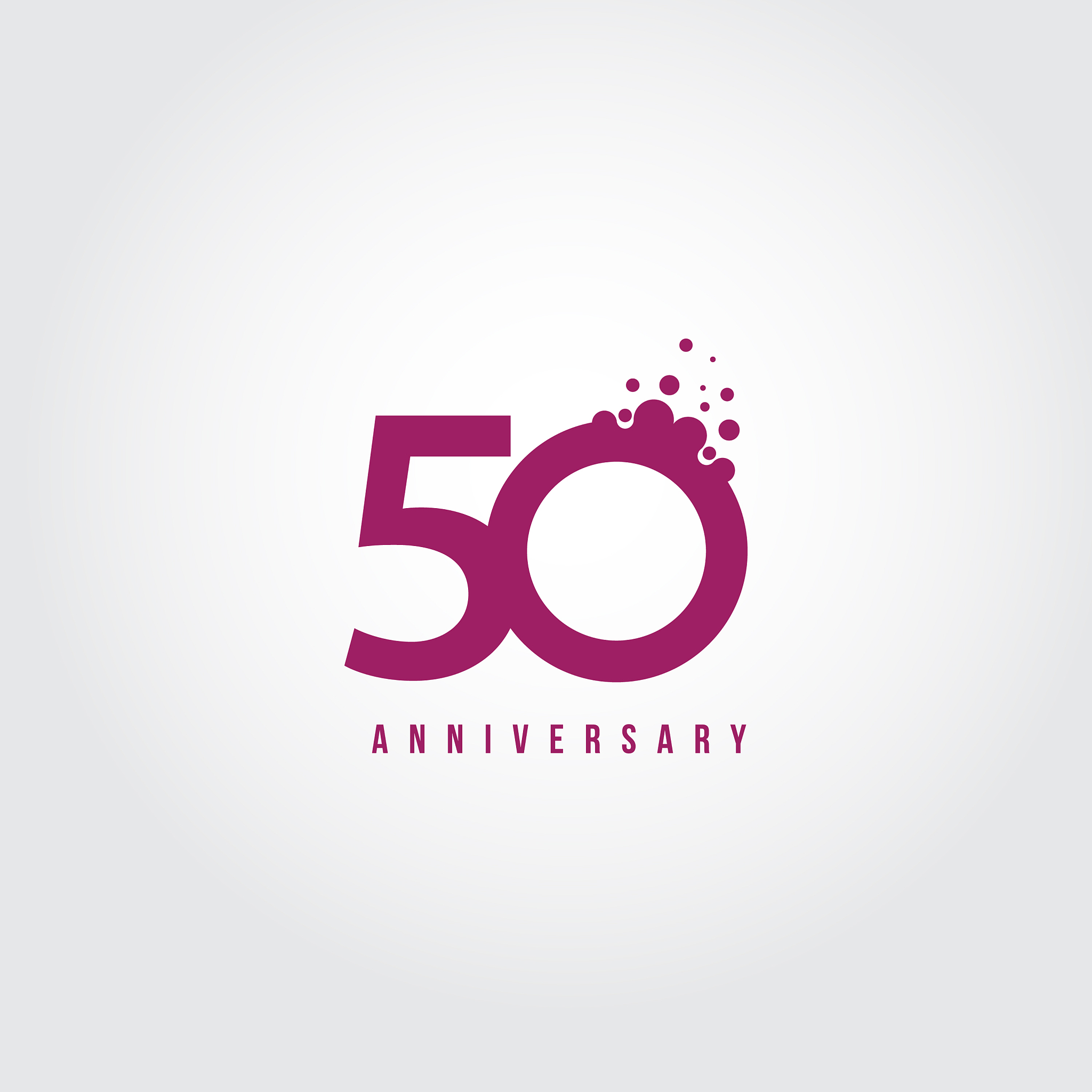 50 year anniversary template design