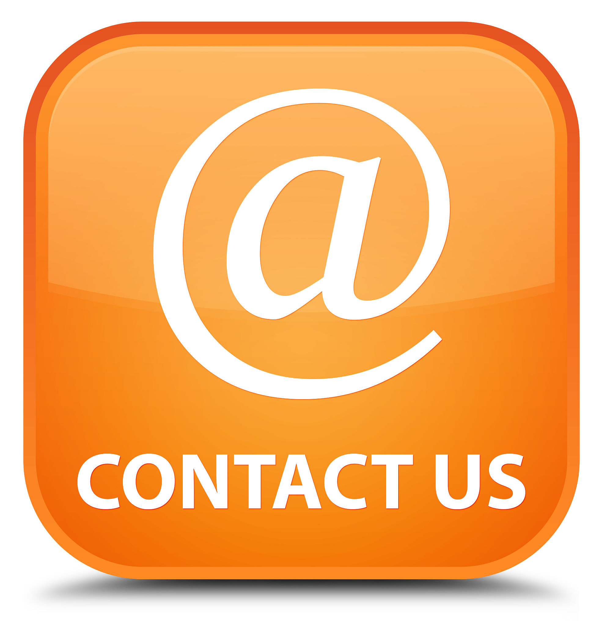 contact us (email address icon) special orange square button
