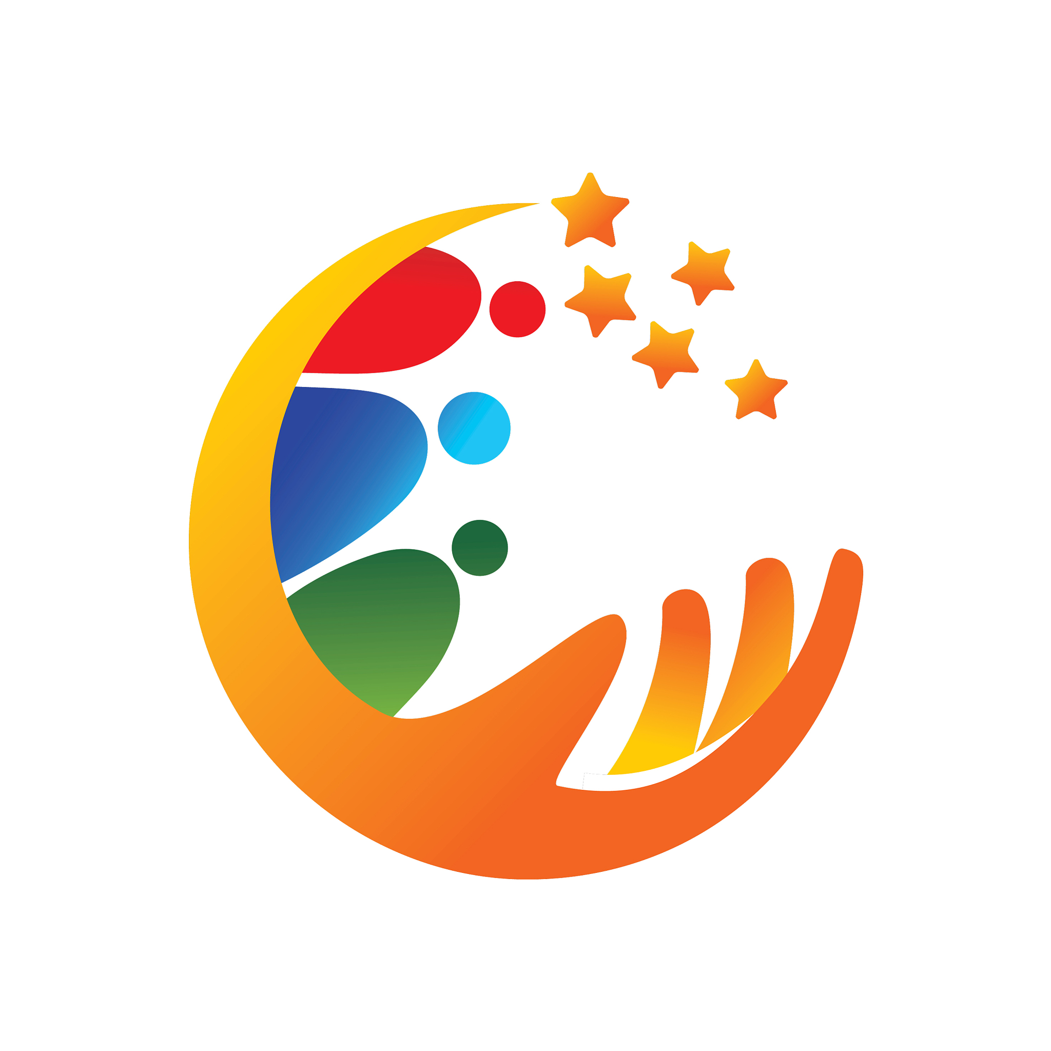 success star logo design template isolated