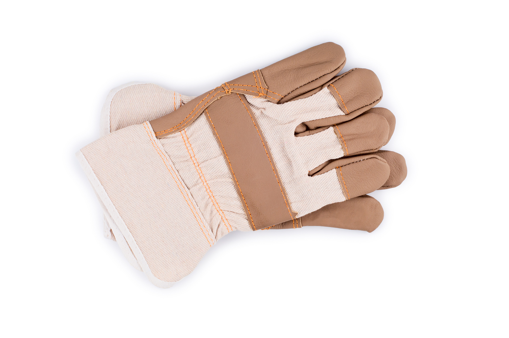 working gloves isolated on white.