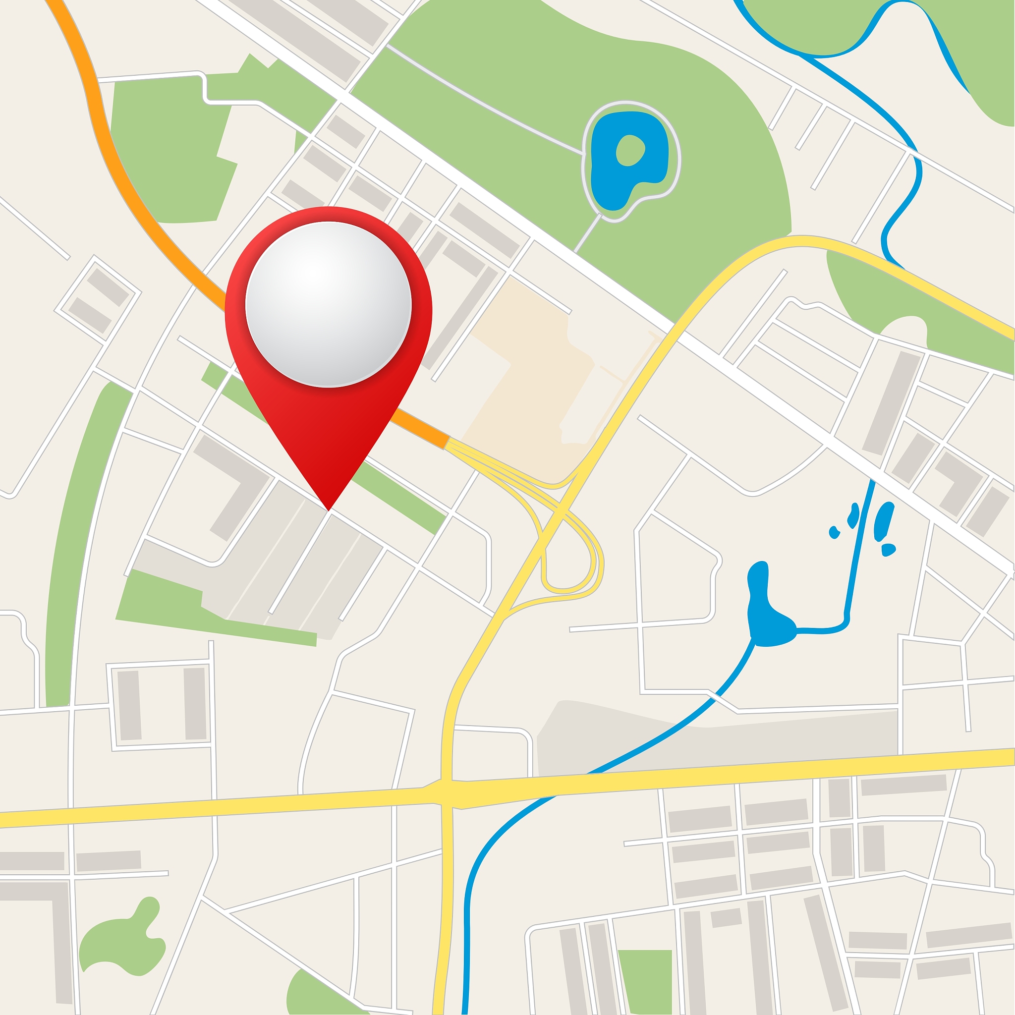 folded maps with color point markers