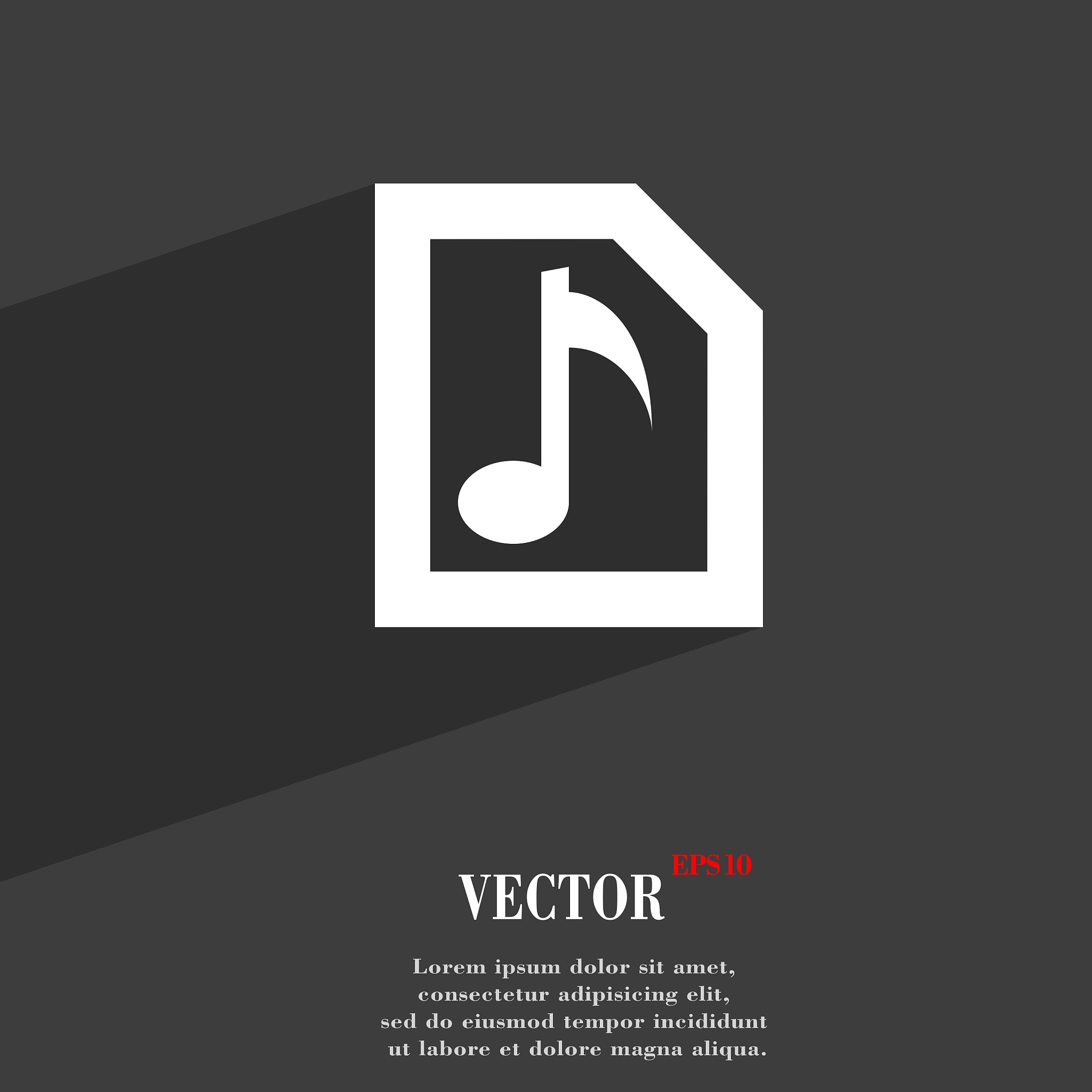 audio mp3 file icon symbol flat modern web design