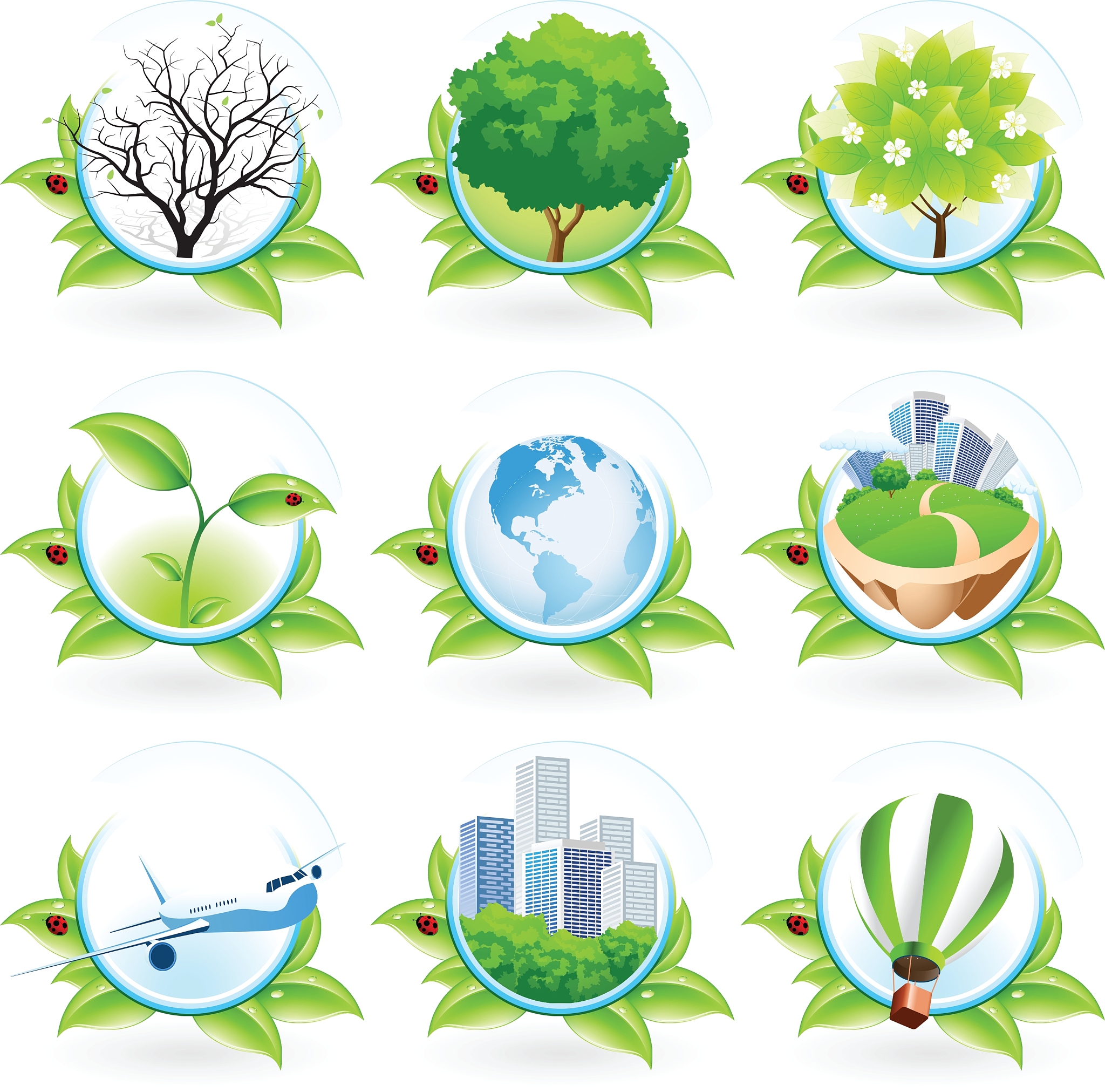 green icon set