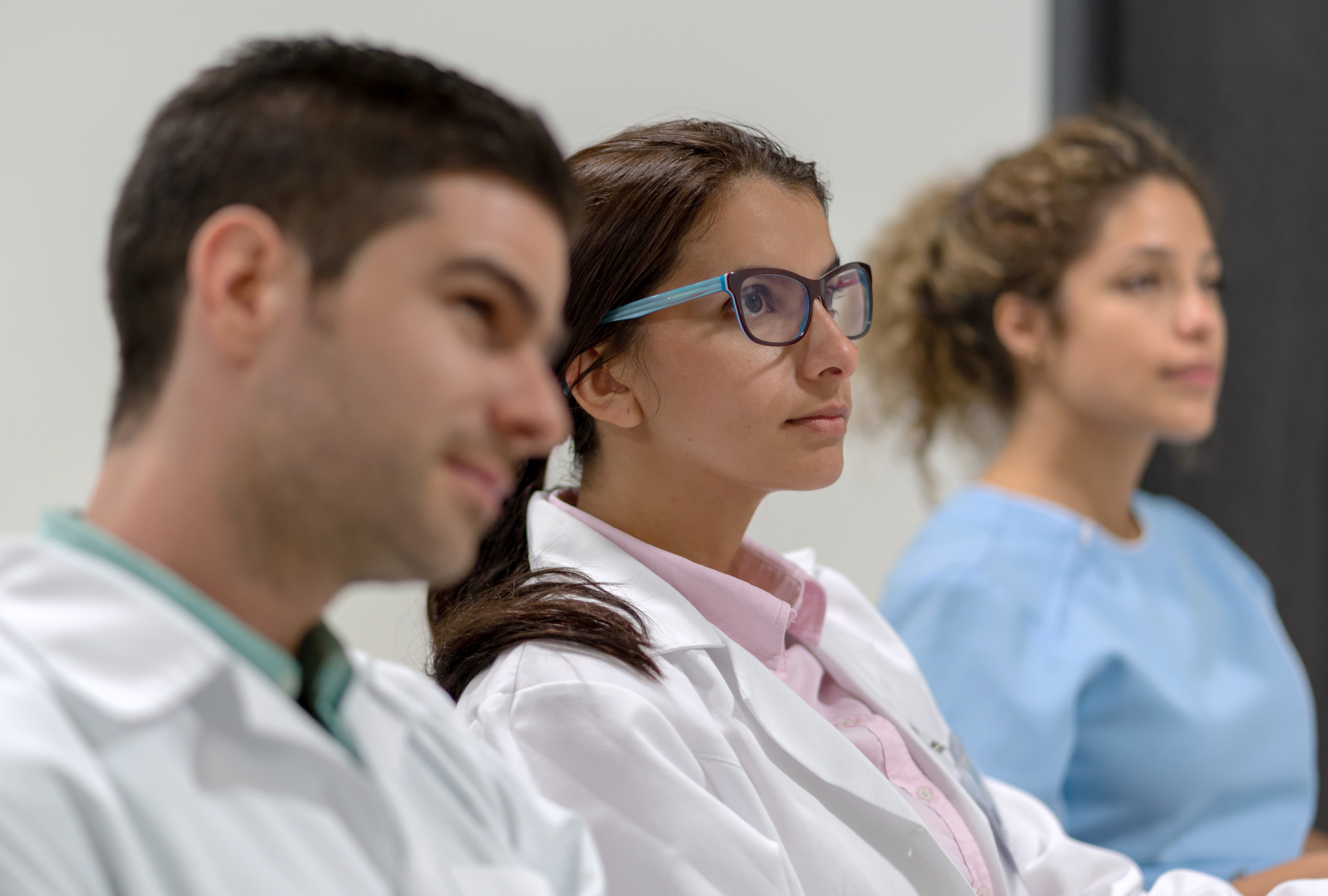 female doctor in a meeting at the hospital