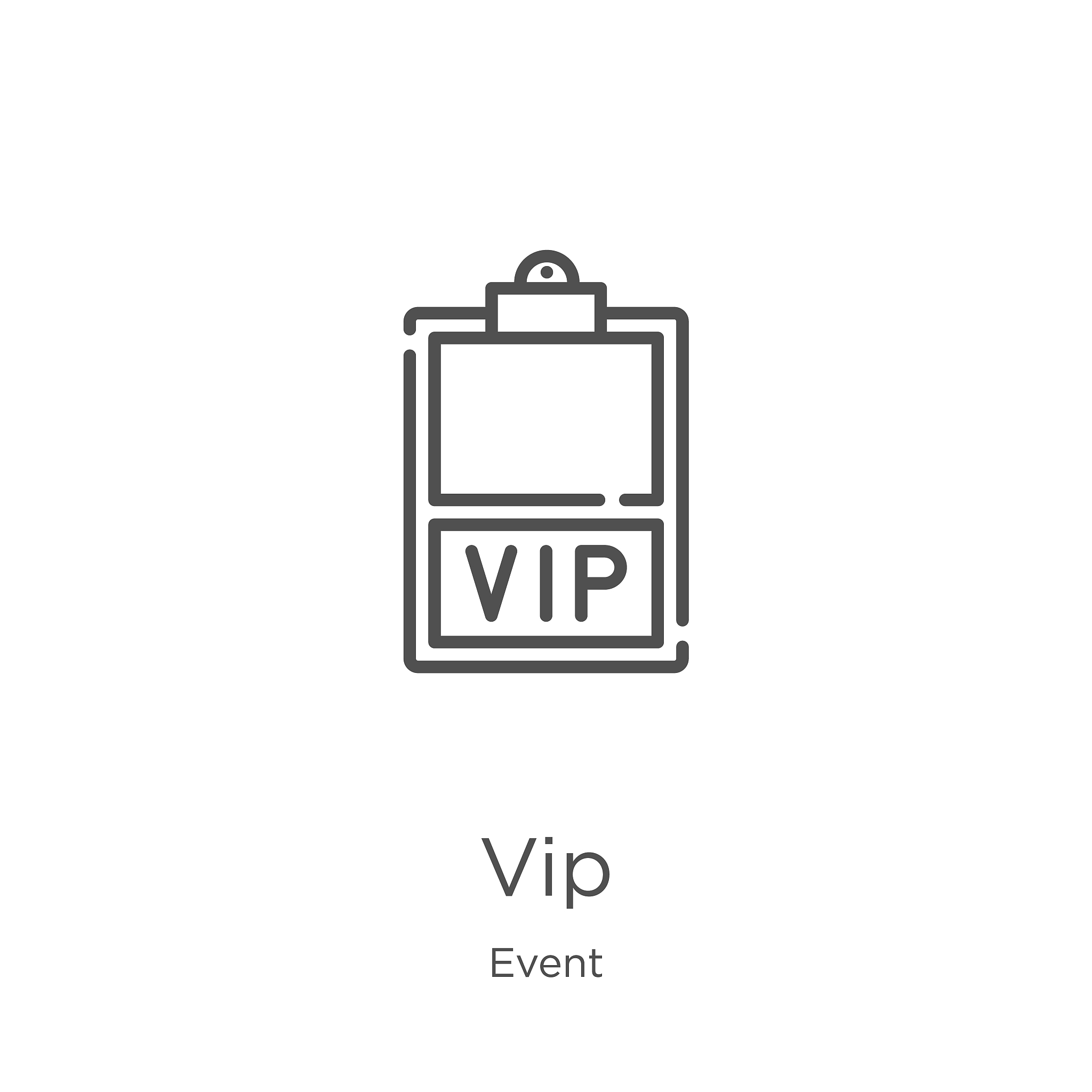 vip icon vector from event collection. thin line vip outline ico