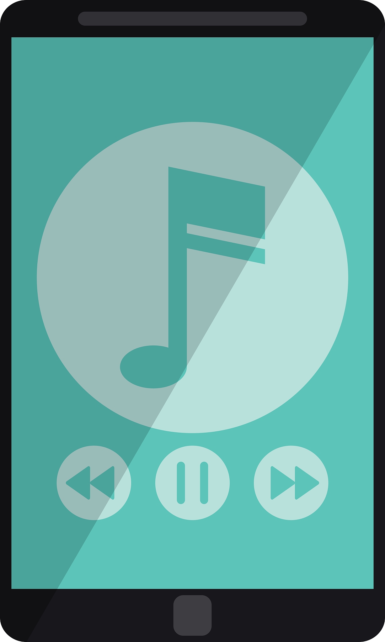 smartphone music note digital app