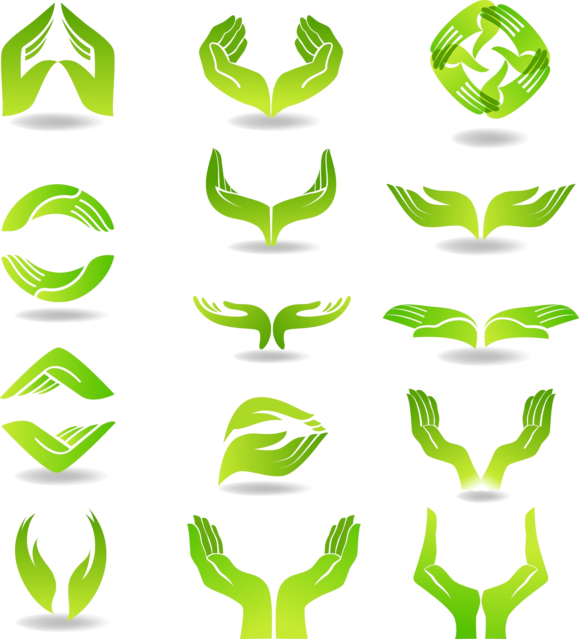 hands design element