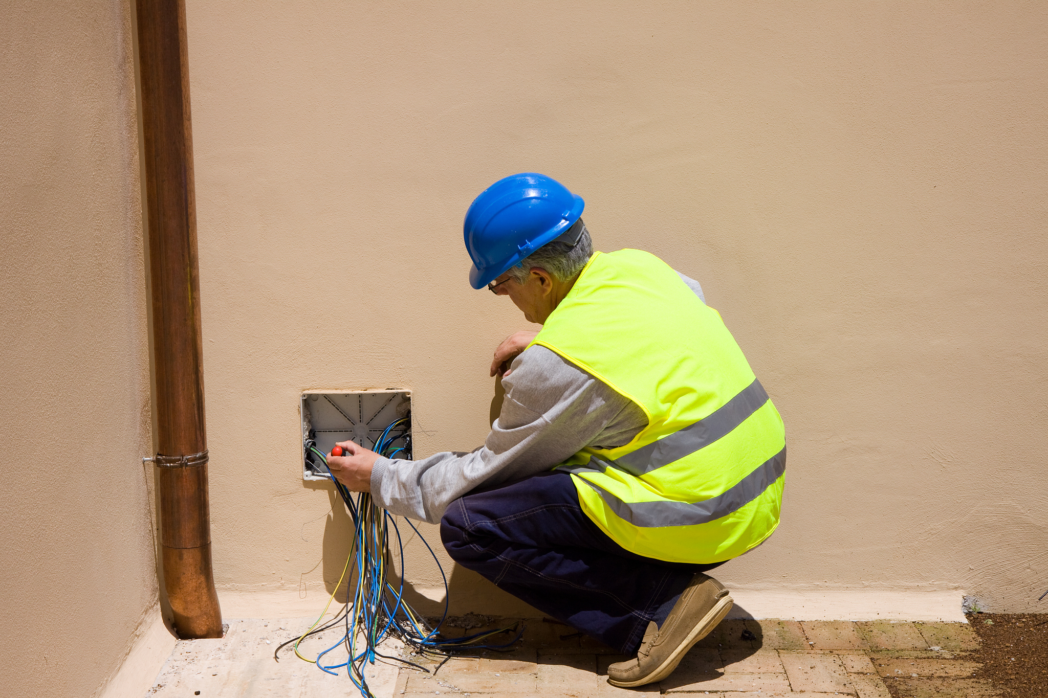 electrician at work