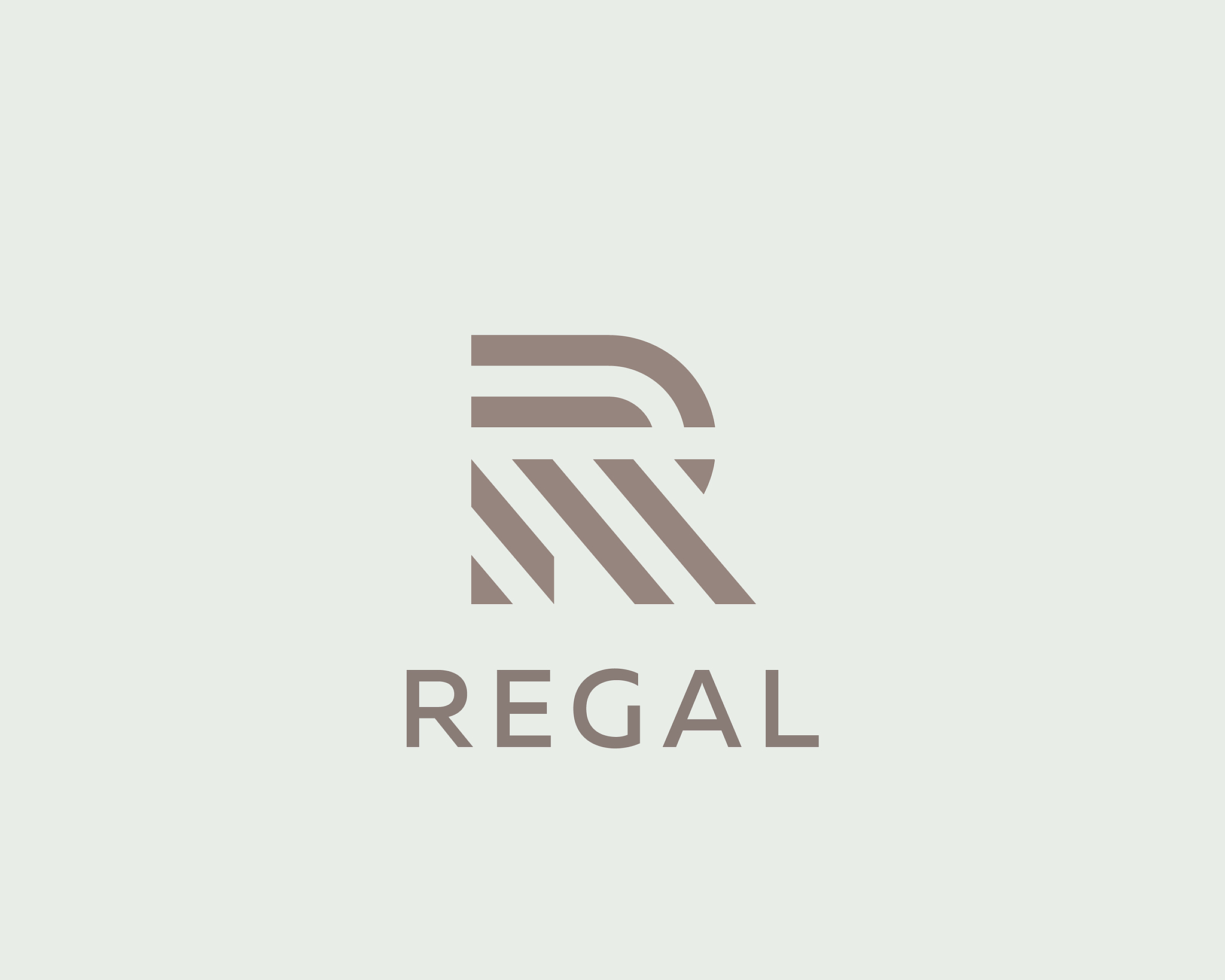letter r line logo design creative