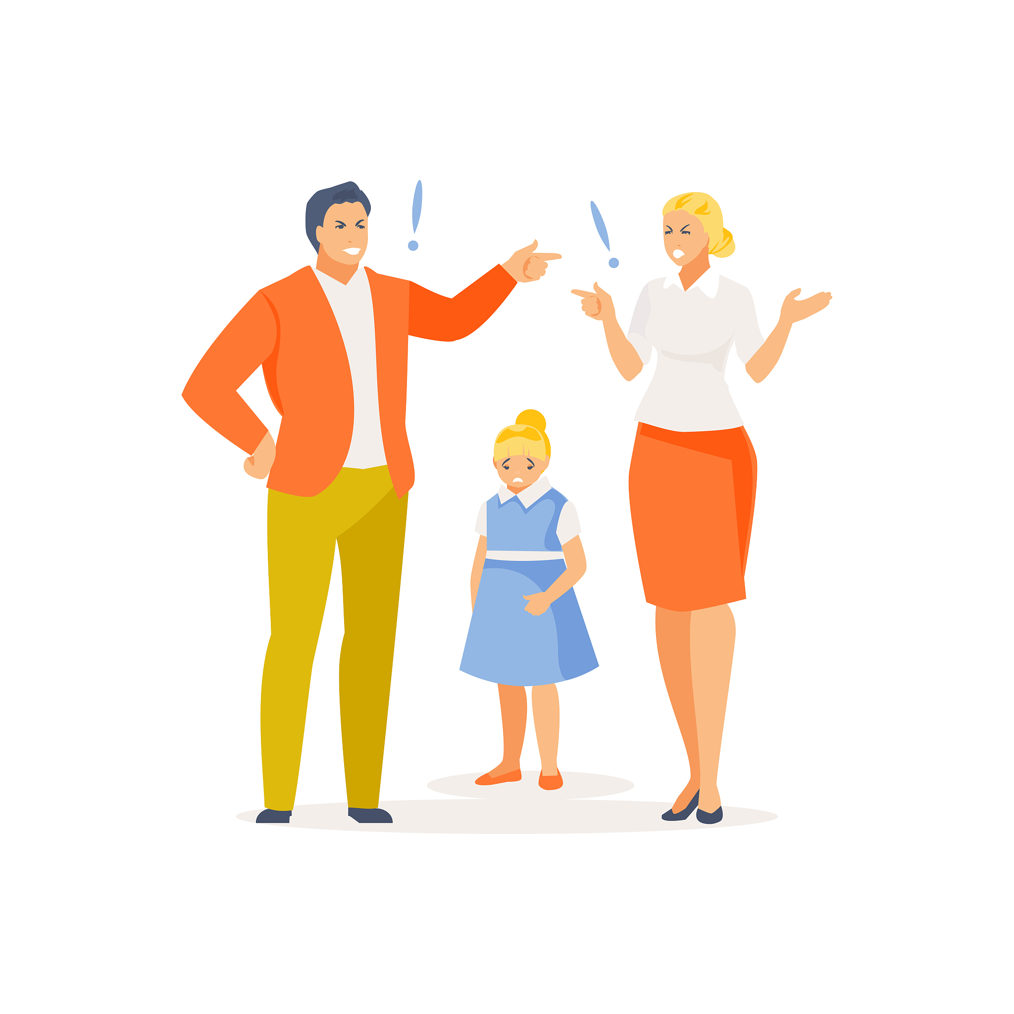 parental quarrel vector
