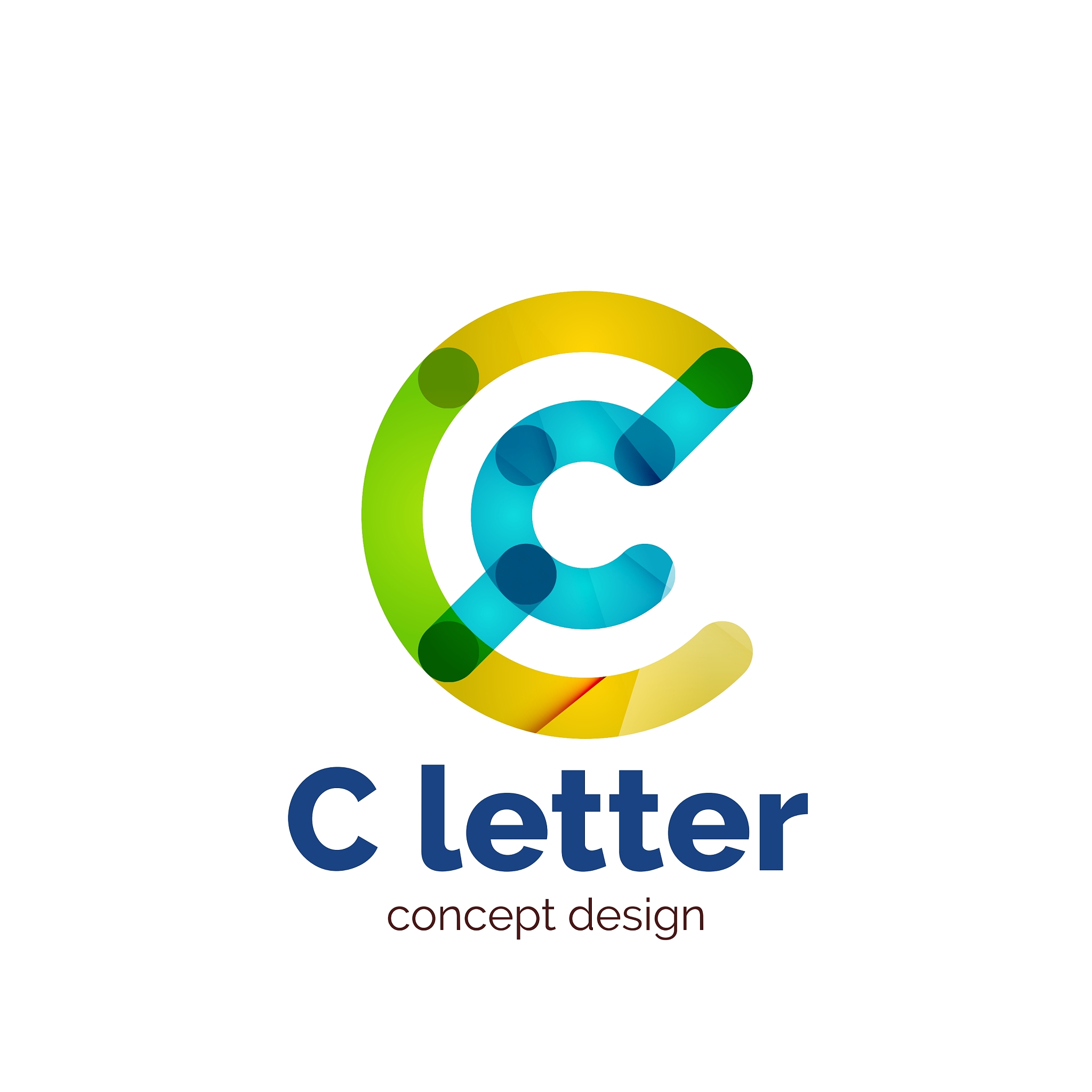 modern minimalistic letter concept logo