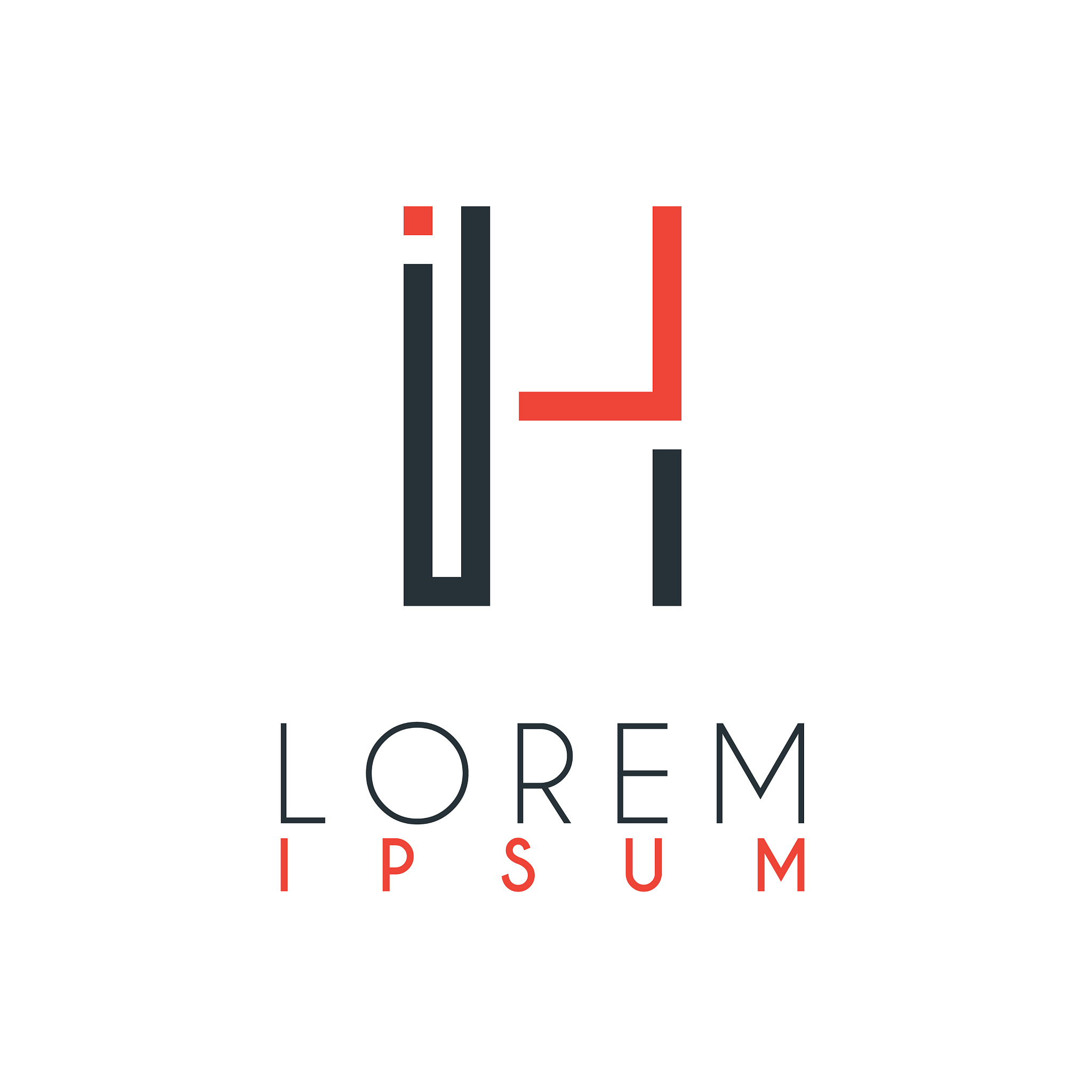 the logo between letter i and letter h or ih