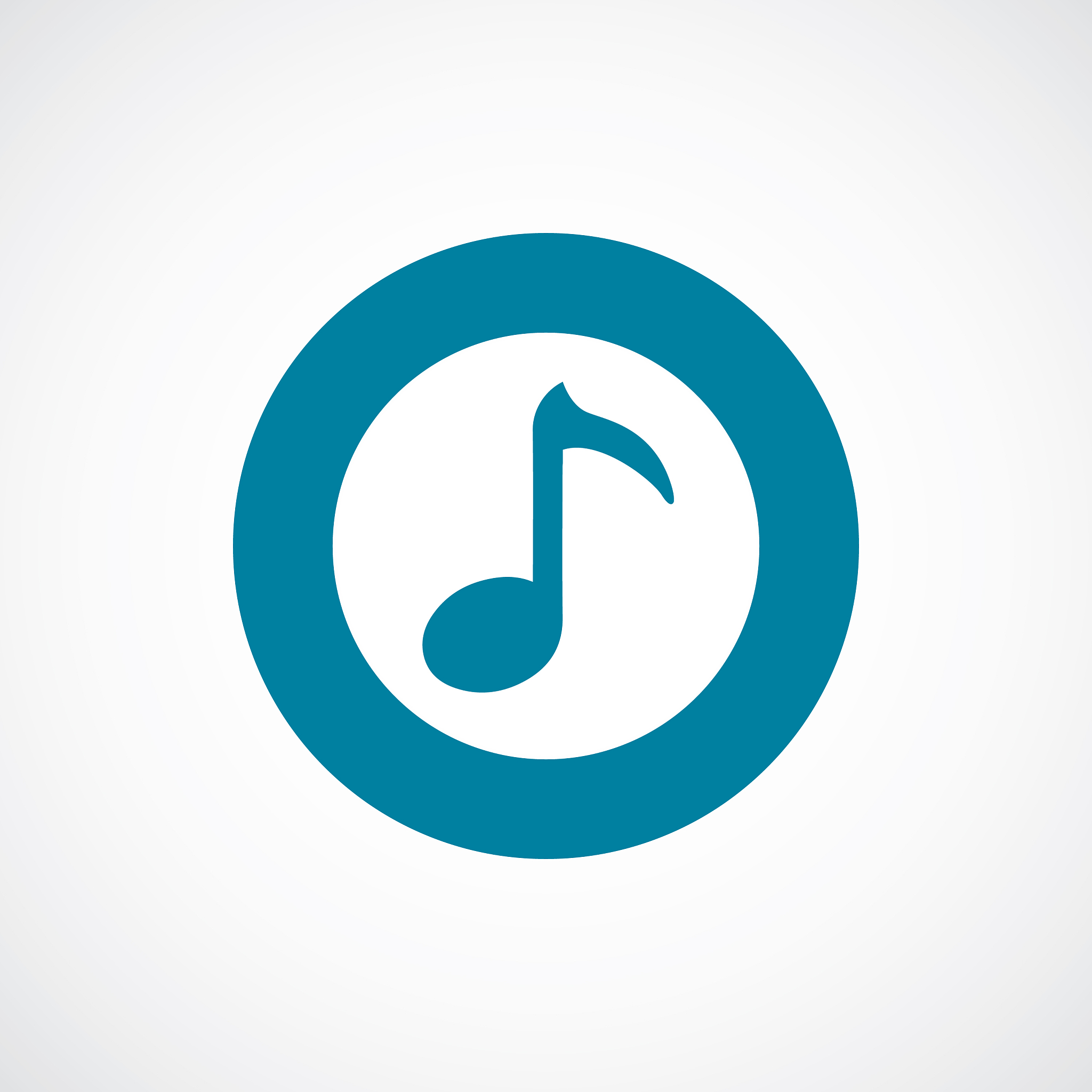 note icon bold blue circle border