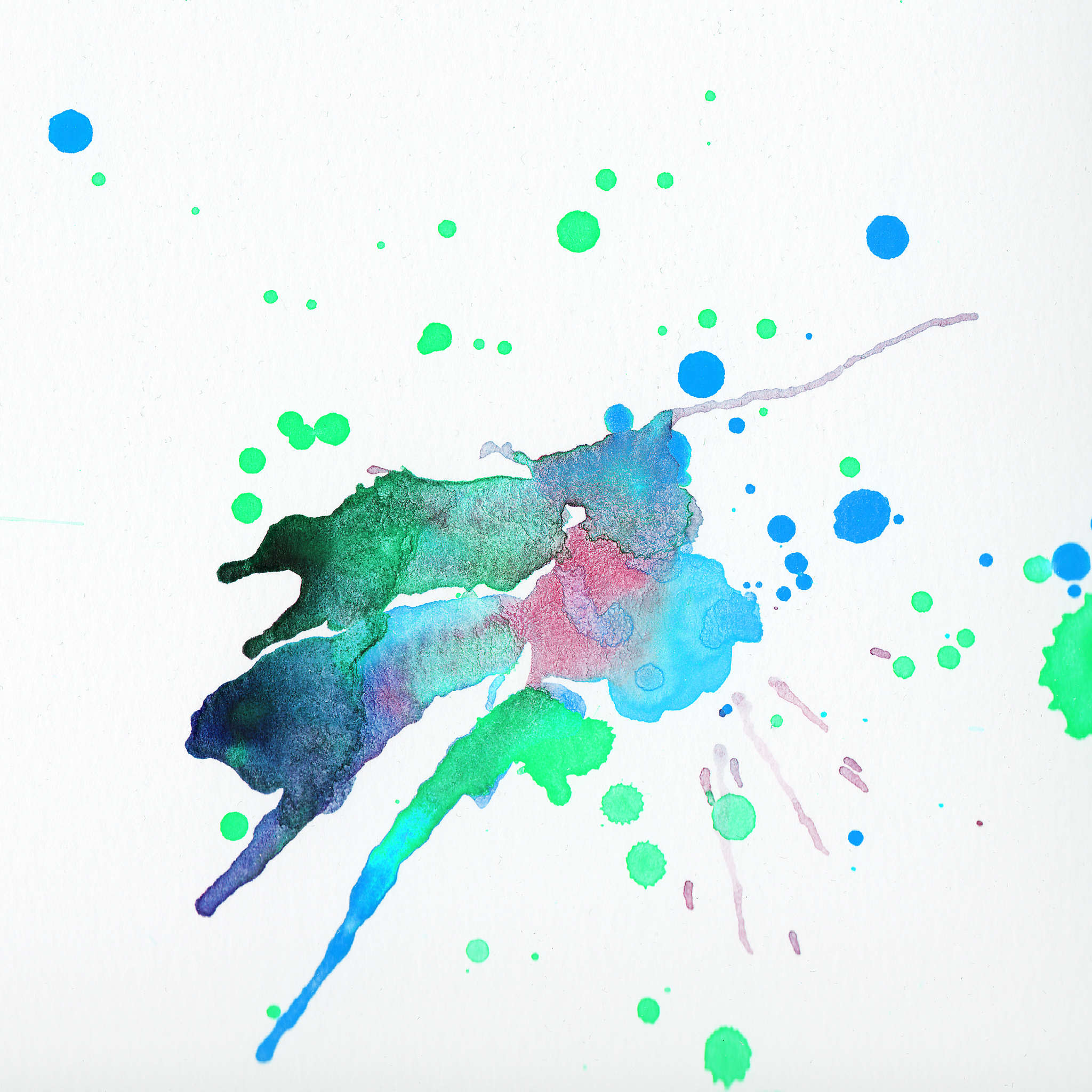 watercolour splashes