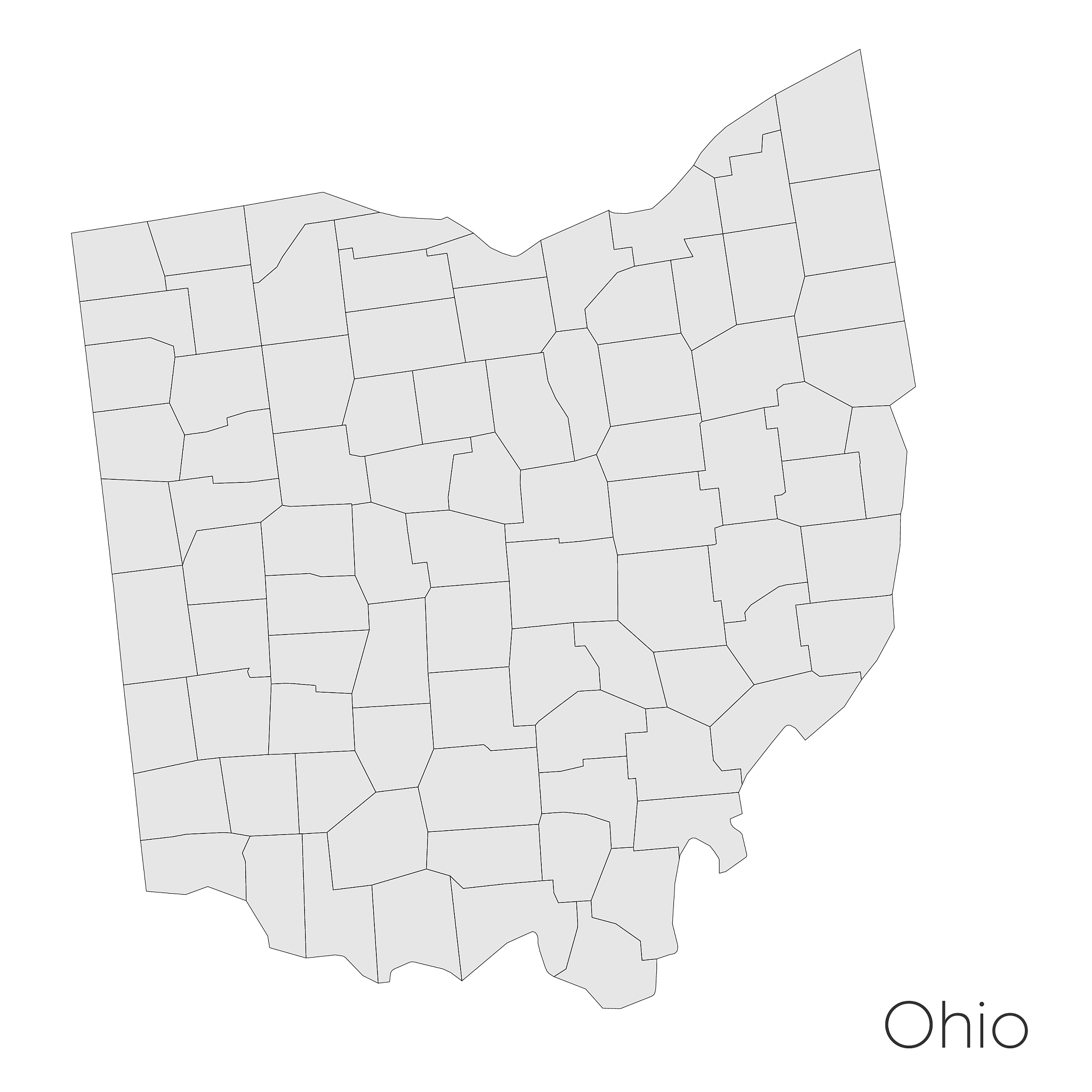 ohio state counties map