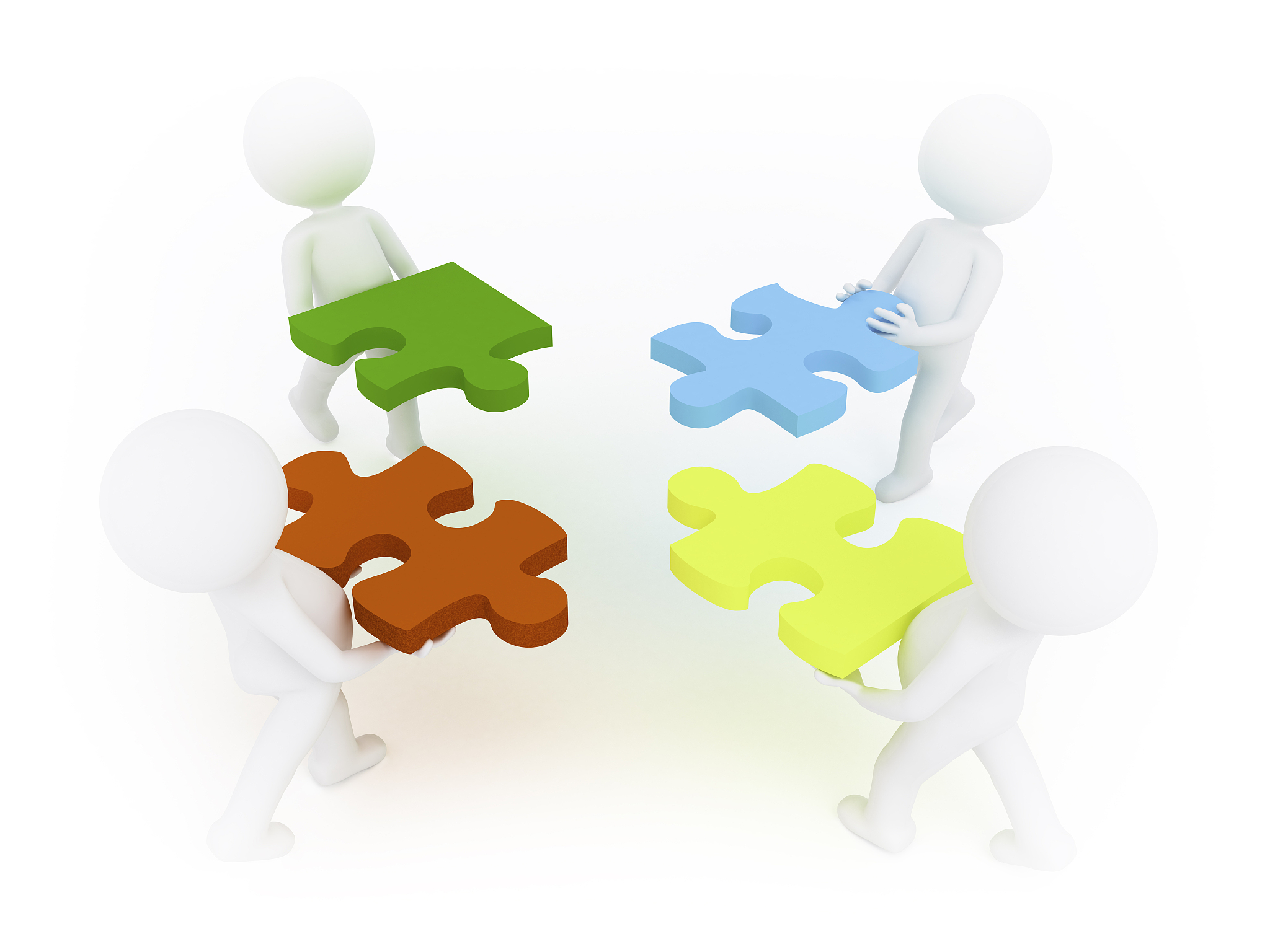 帮我找十个关于各机构通力配合的高级词语表达