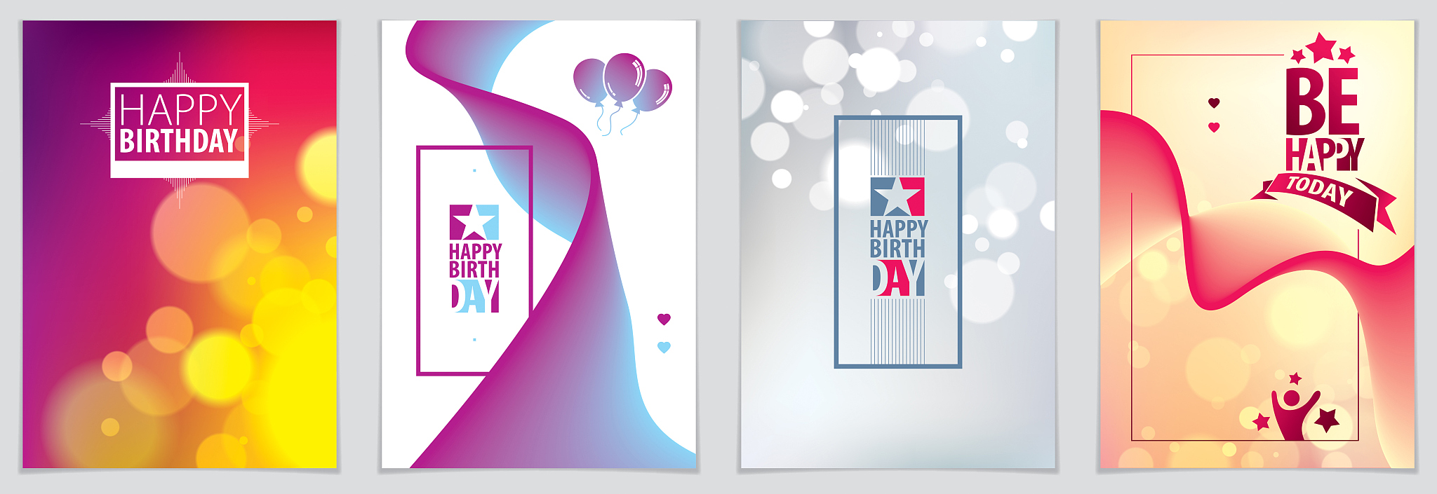 birthday vector design for greeting card. includes lettering com