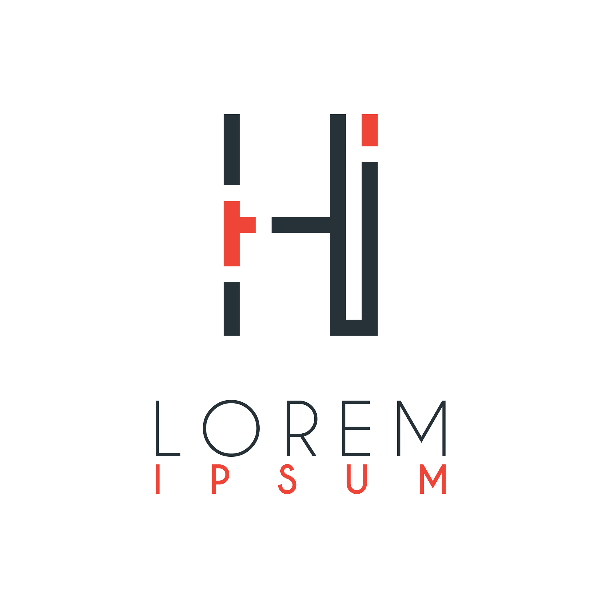 the logo between letter h and letter i or hi