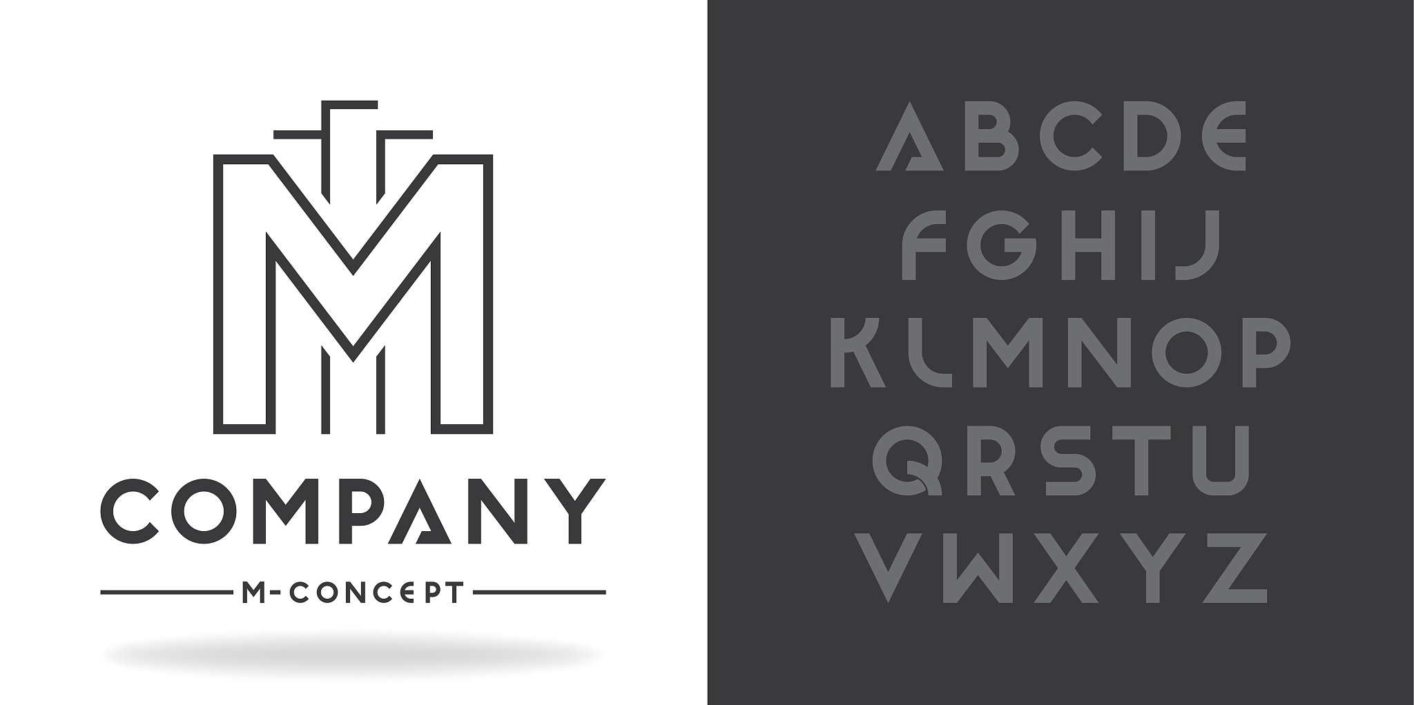 real estate, business logo template. font character design and f