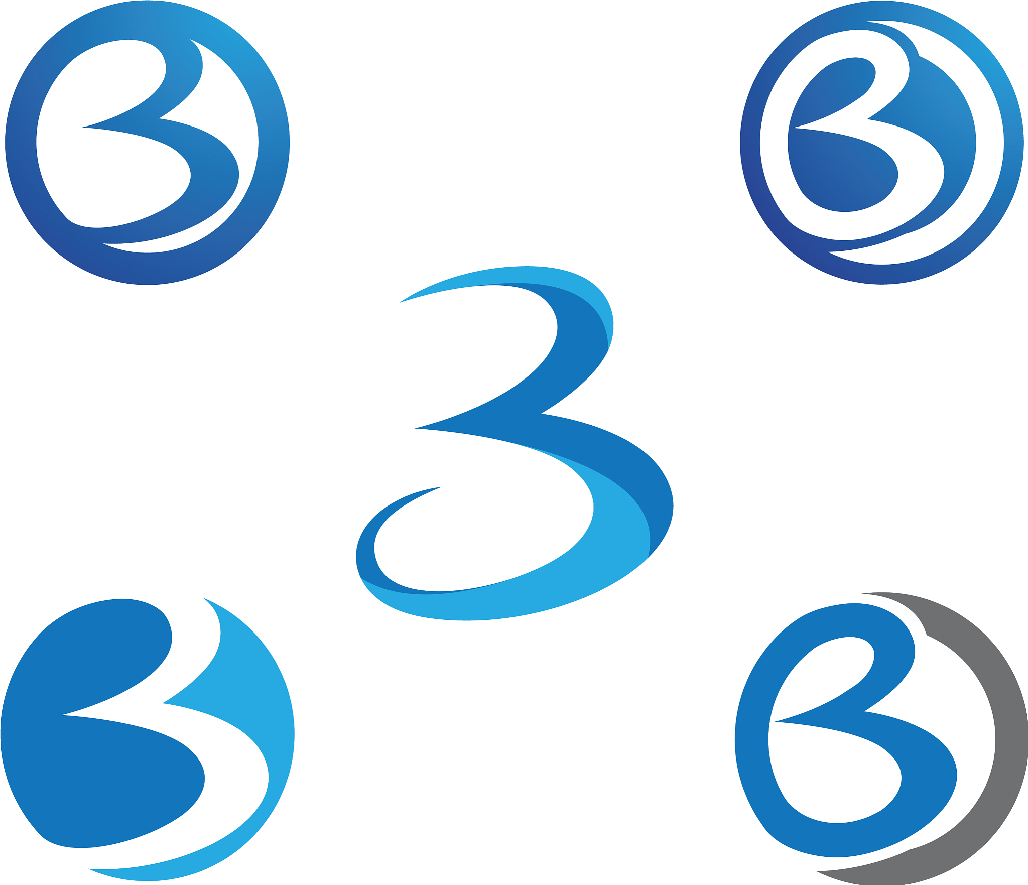 b letter logo icon design template