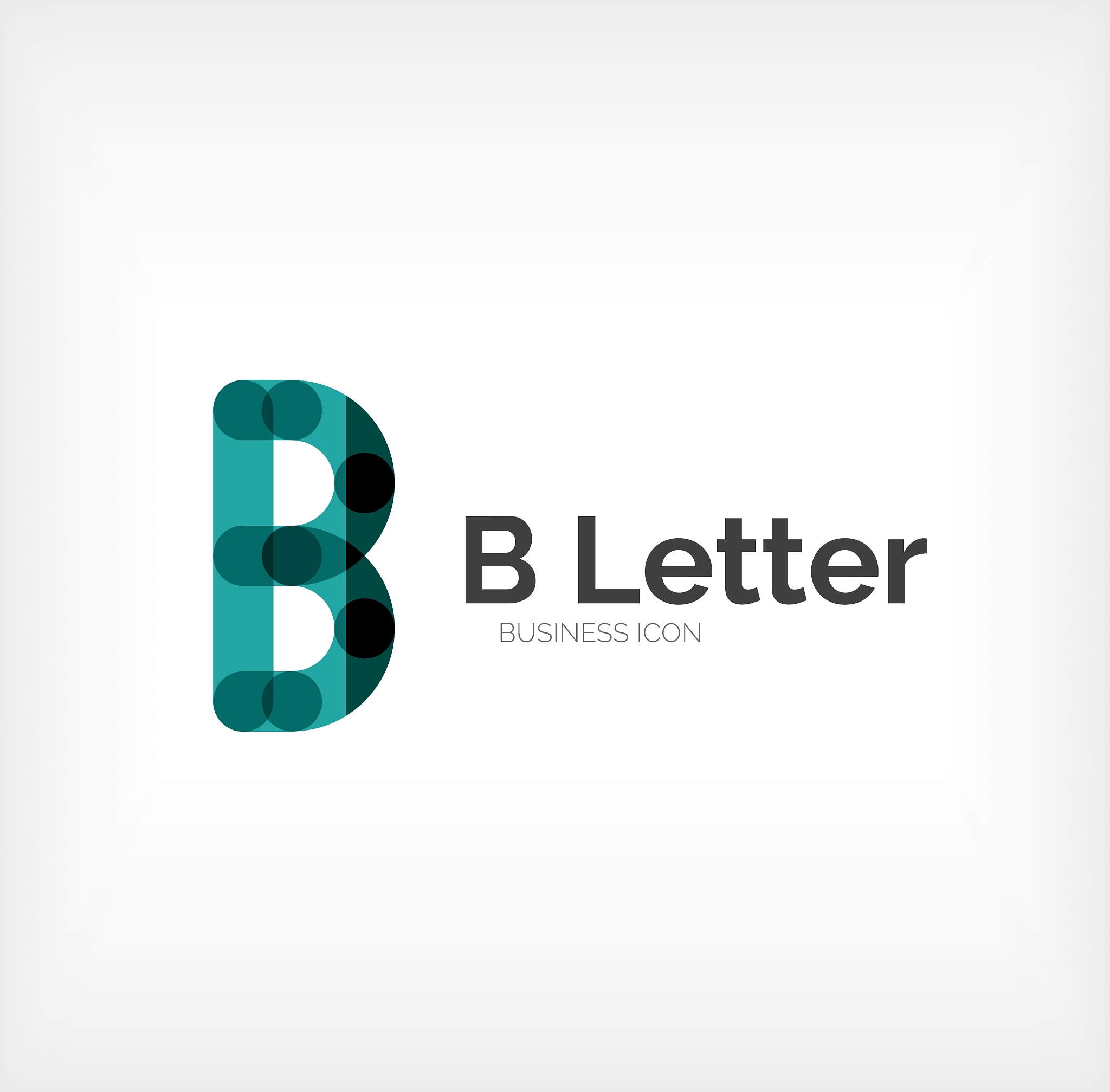 b letter logo minimal line design