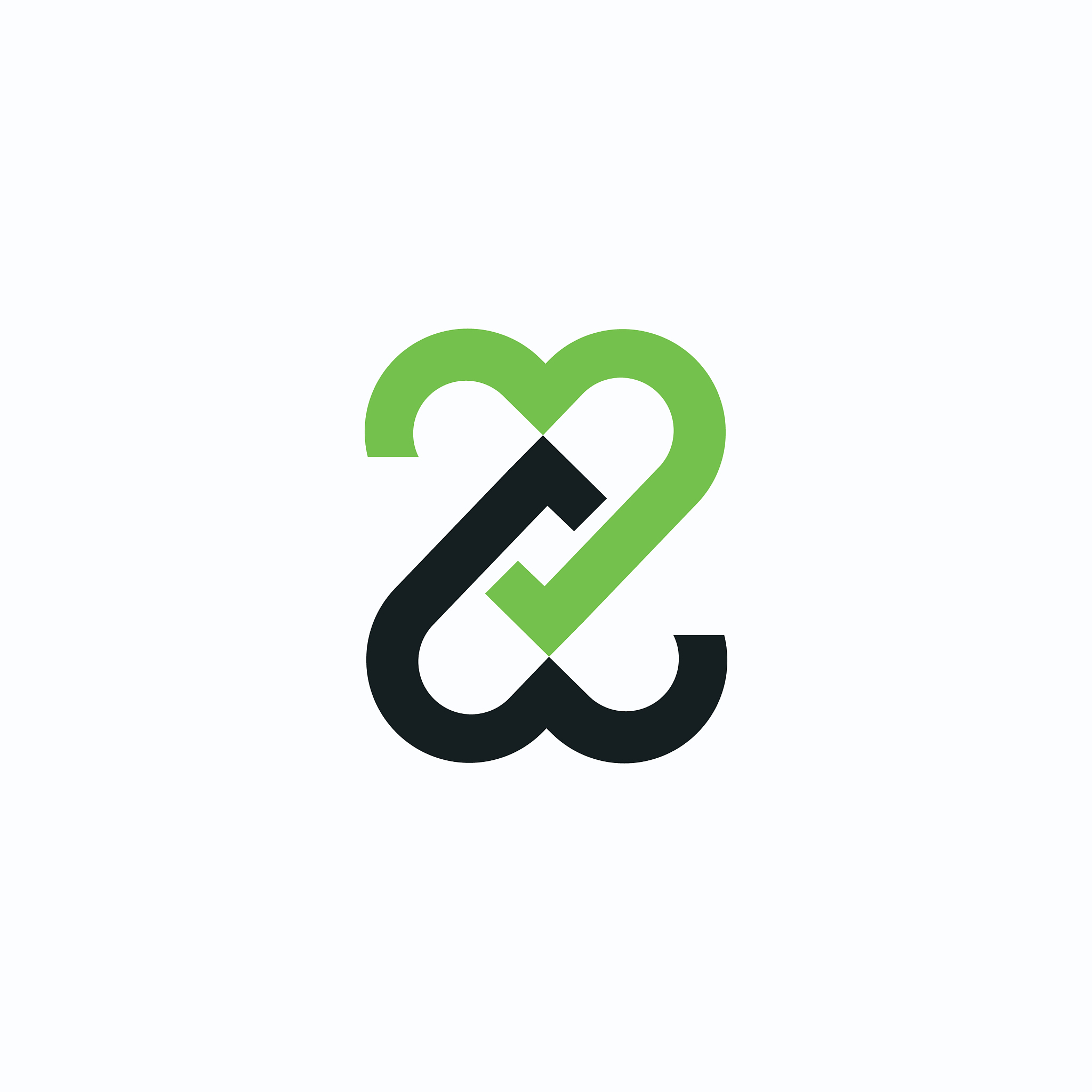 initial letter z or zz logo design template