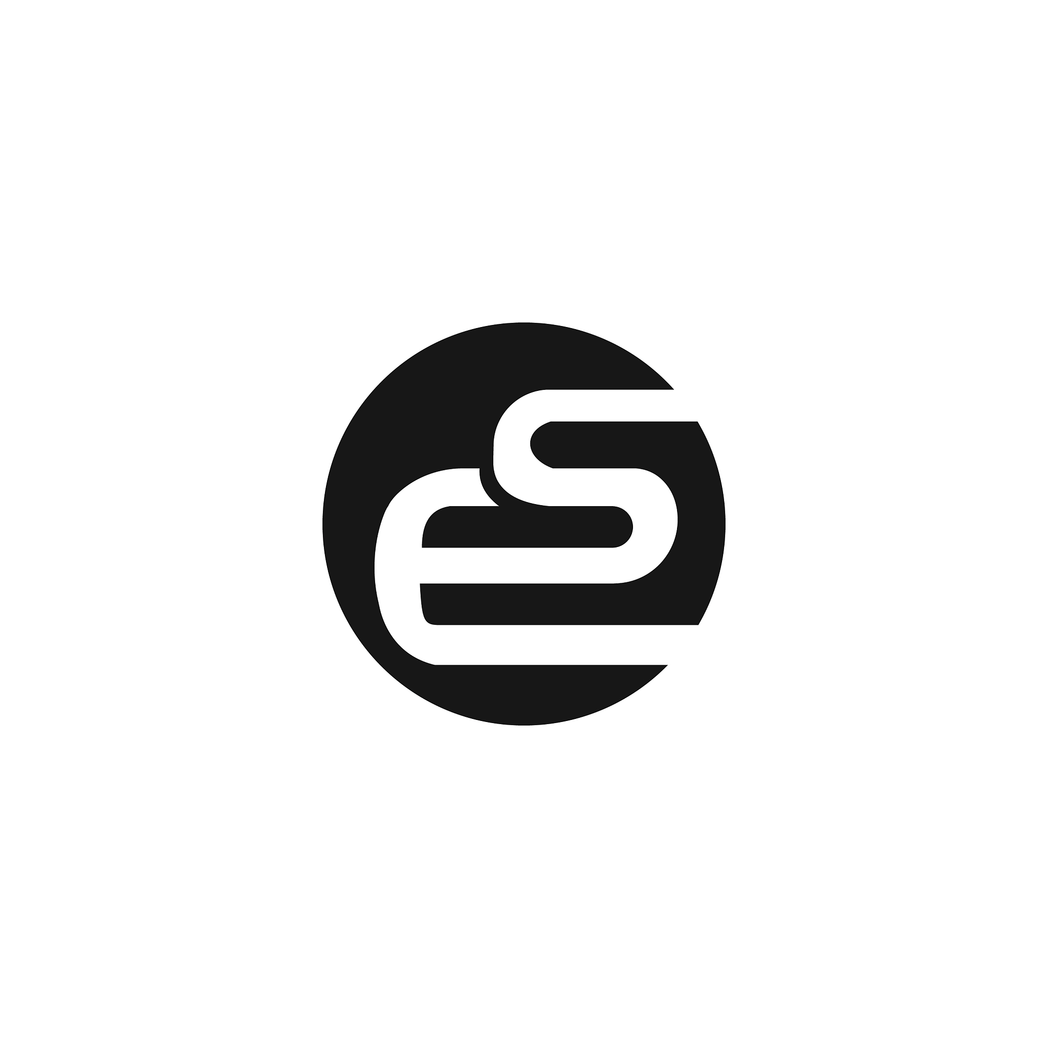 initial letter es or se logo design template