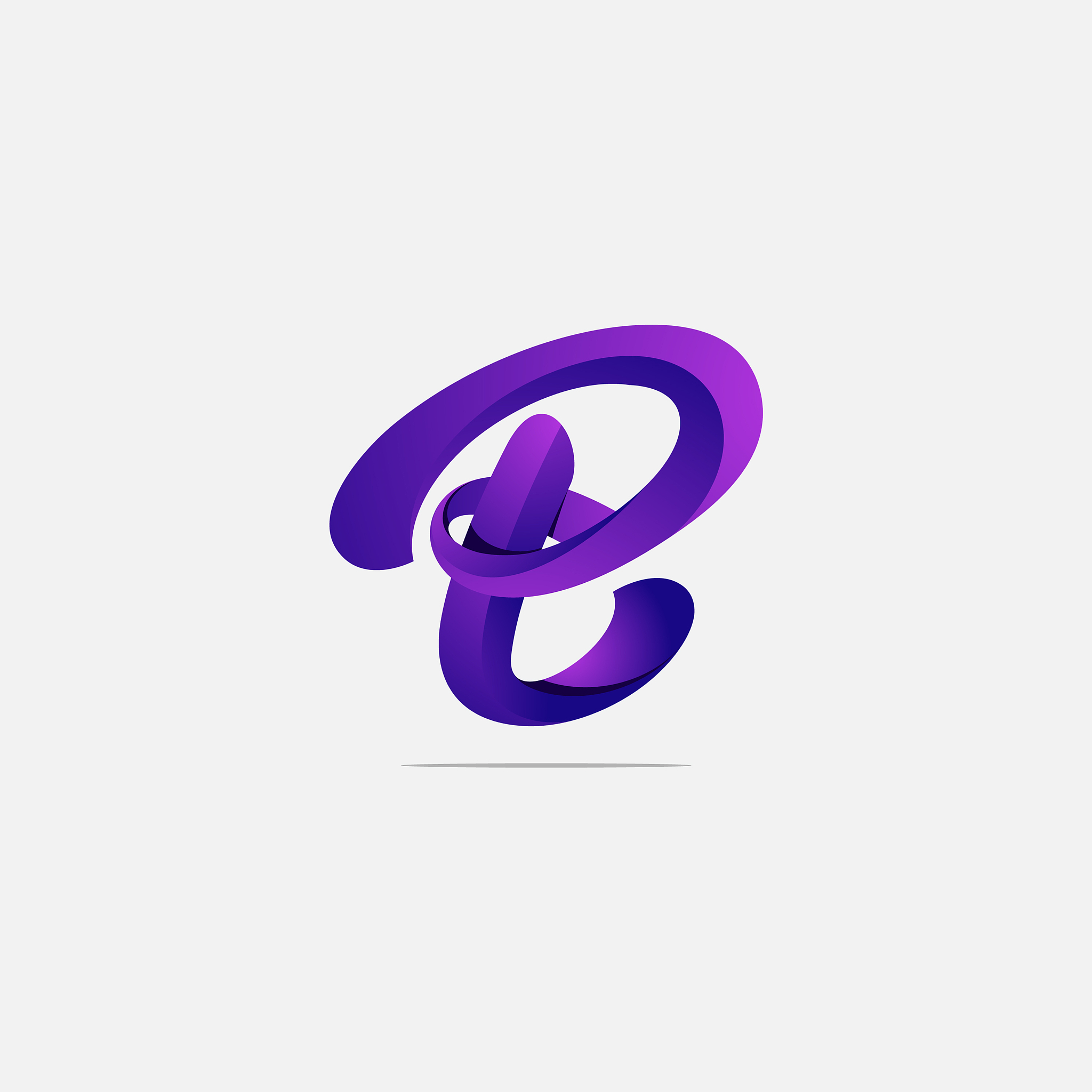 letter e logo design template