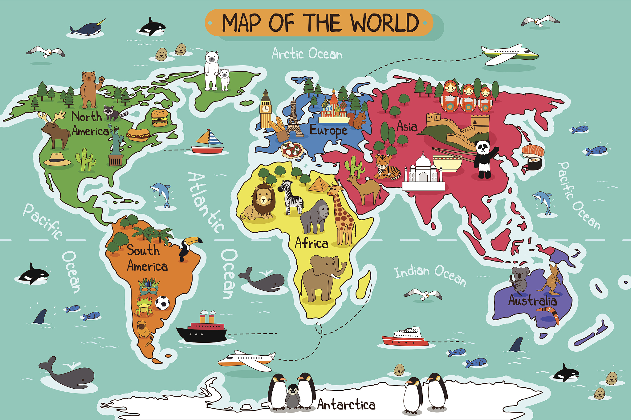 map of the world