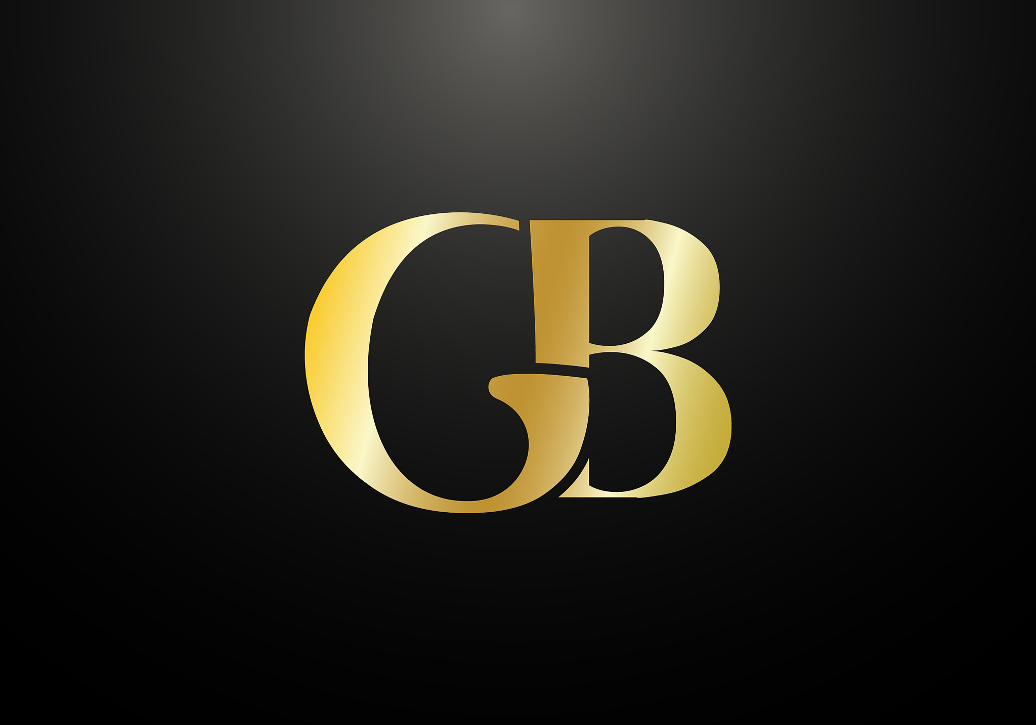 initial monogram letter gb logo design template