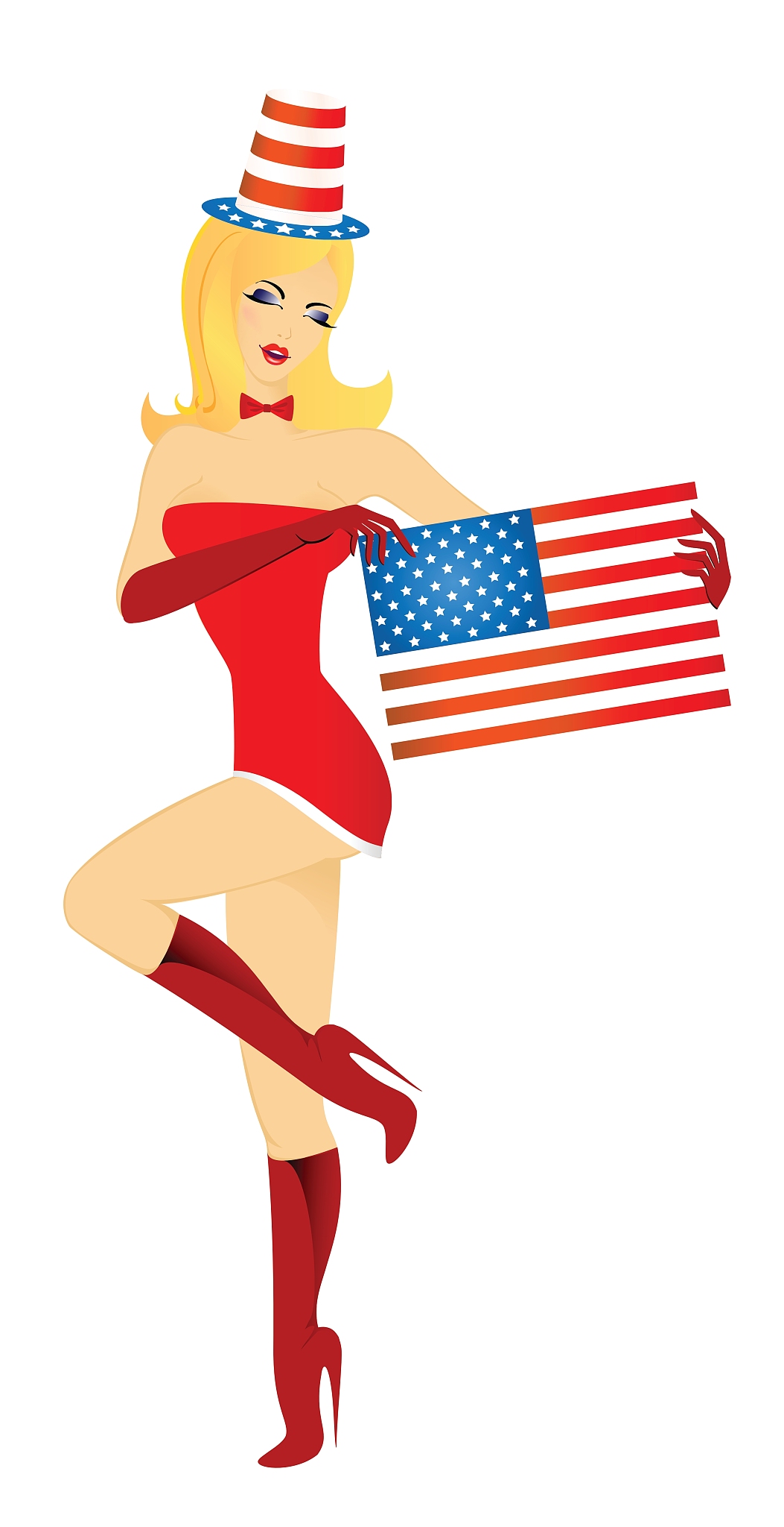 patriotic woman