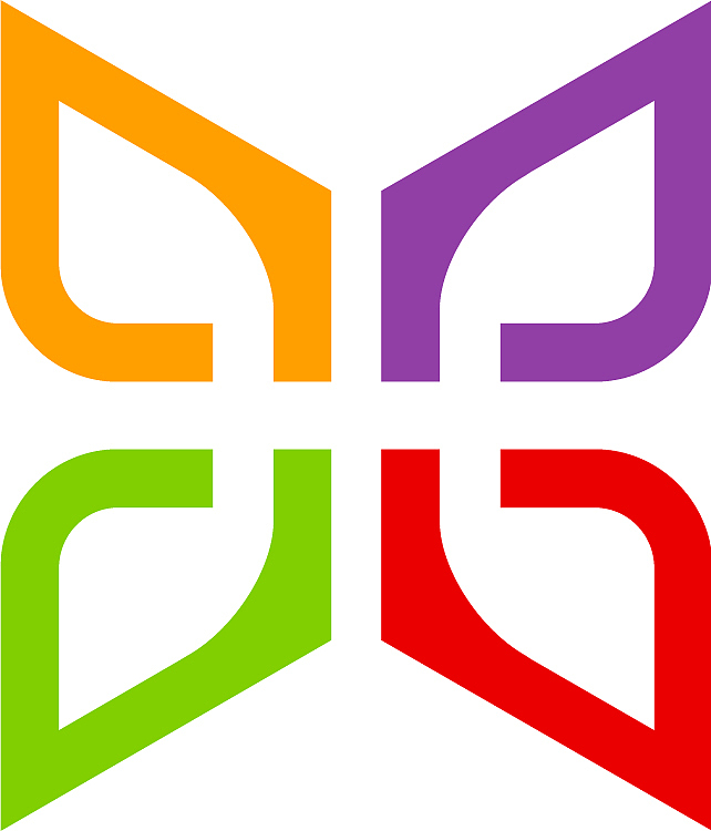 abstract colorful flower decorative logo