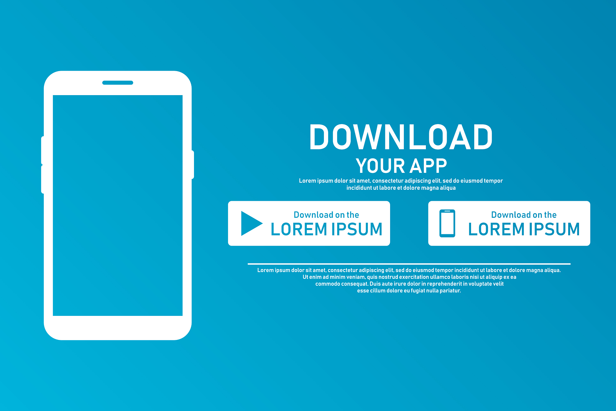 download page mobile app empty screen