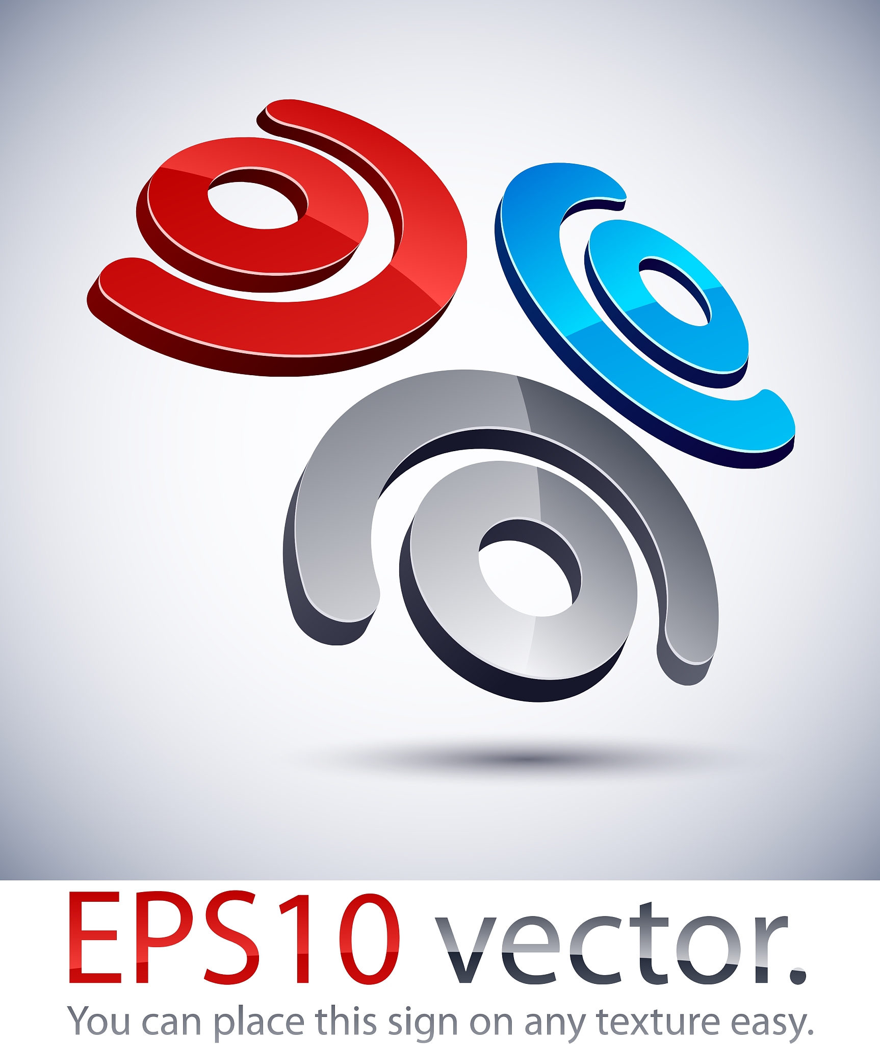 3d modern logo icon