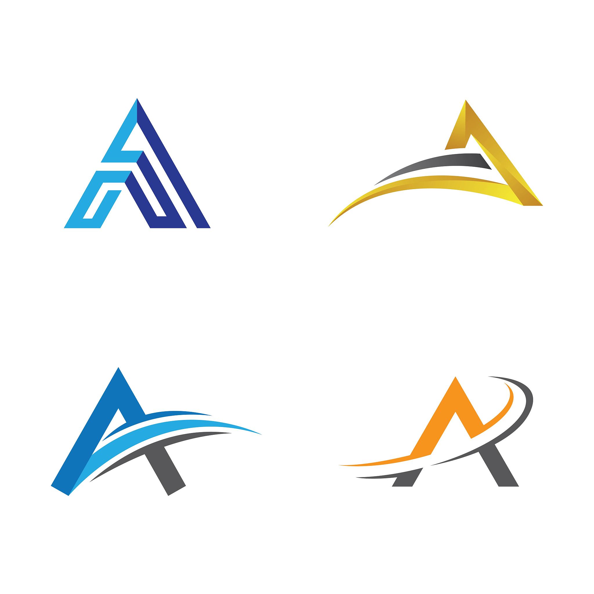 letter a symbol illustration design
