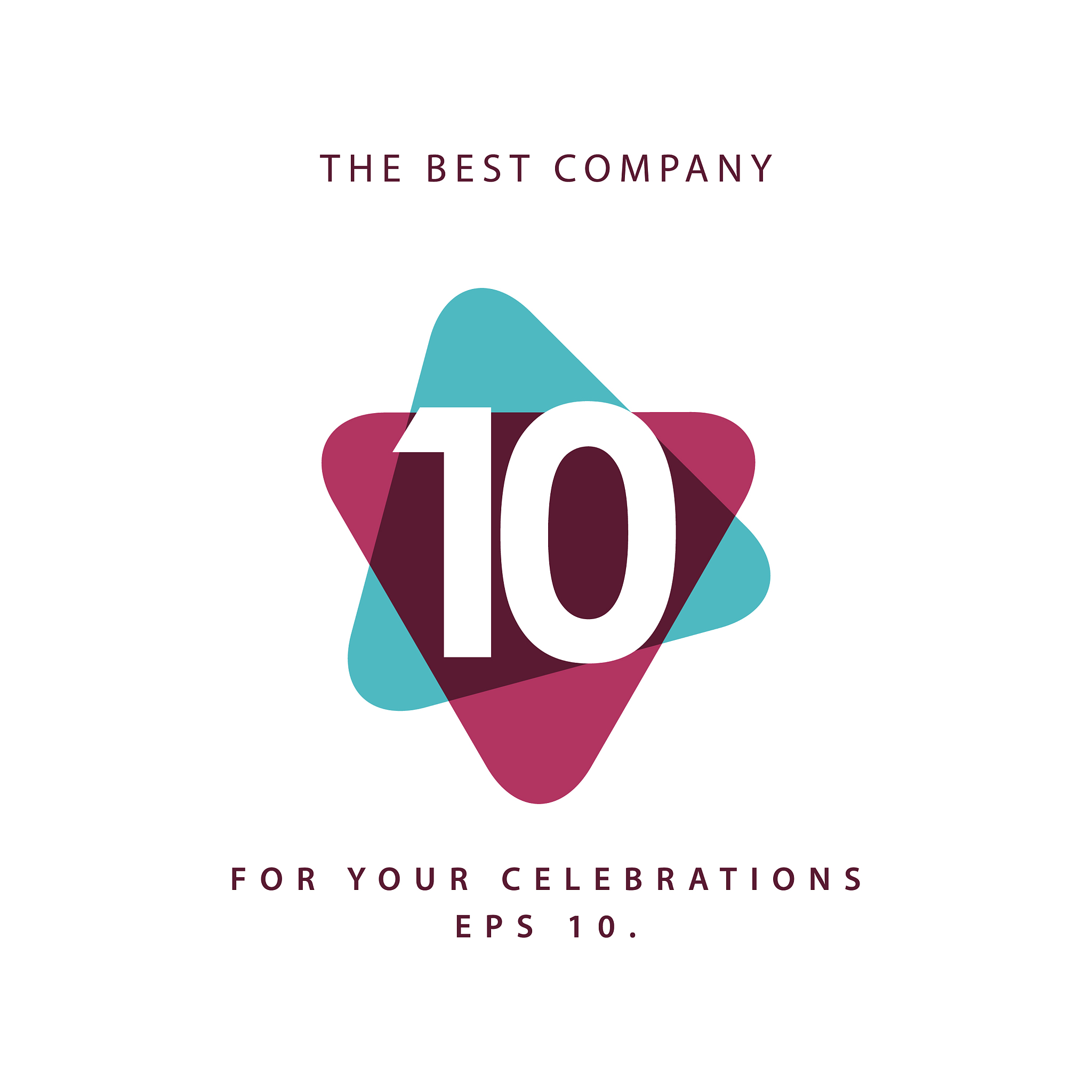 10 year anniversary template design