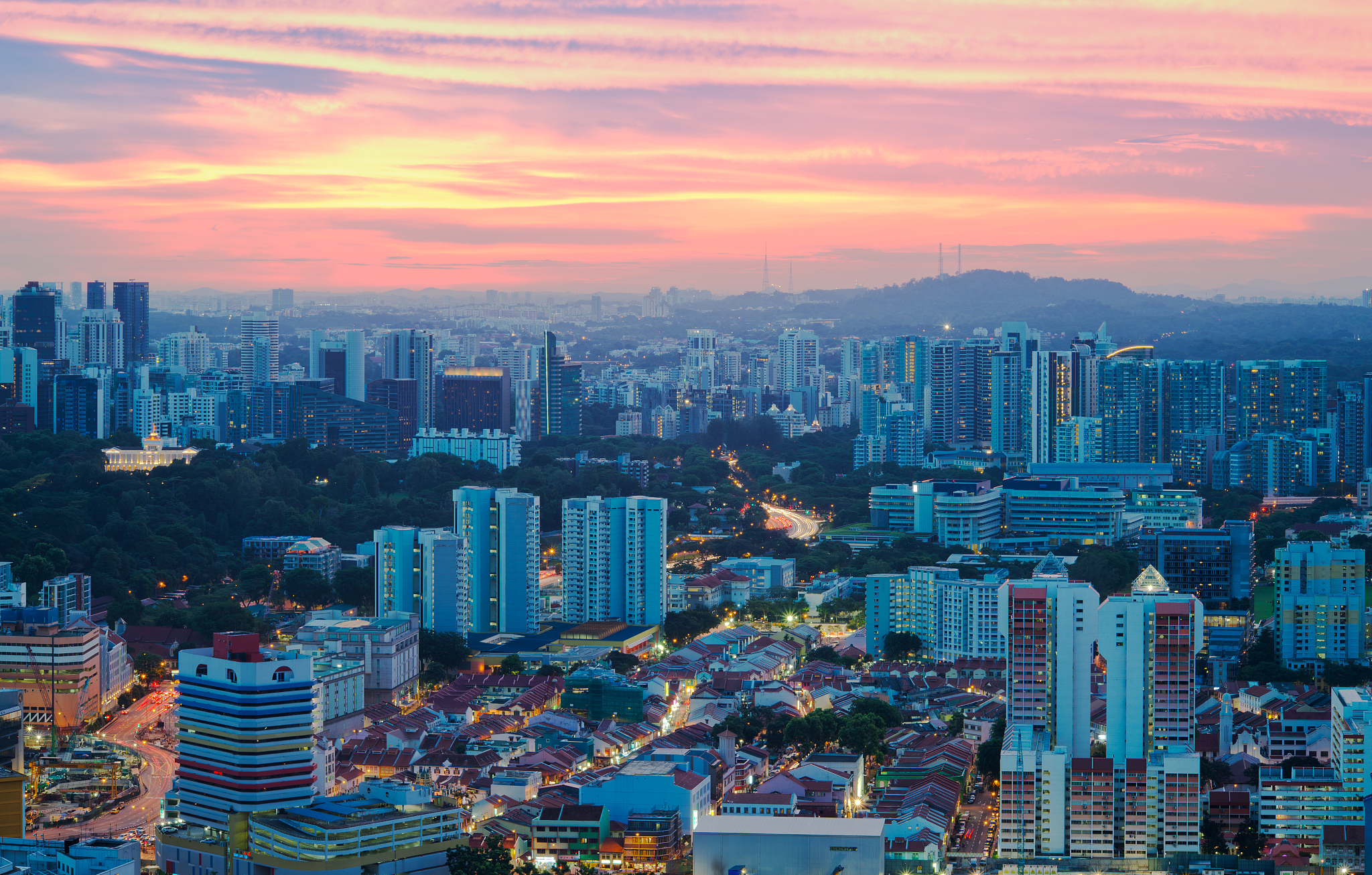 singapore sunset