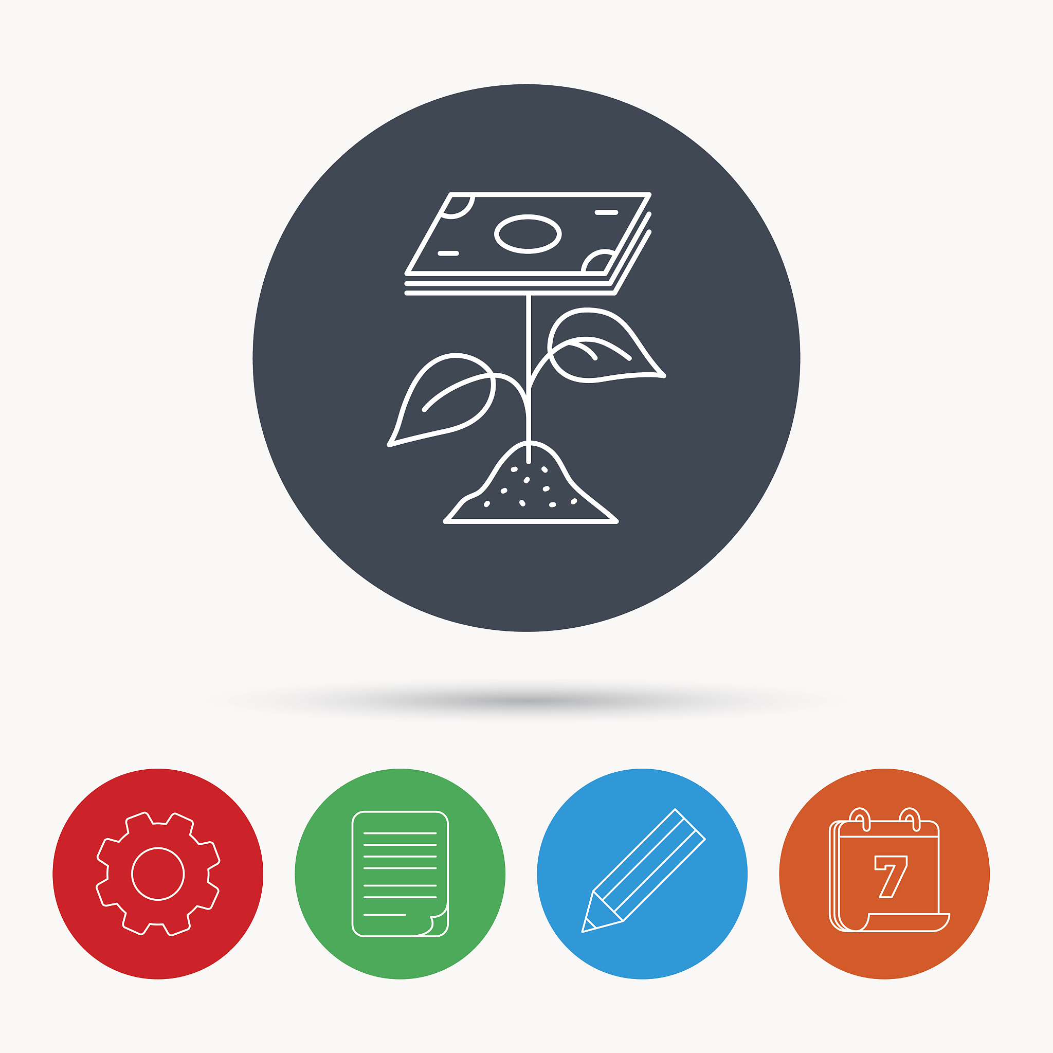 profit icon. money savings sign.