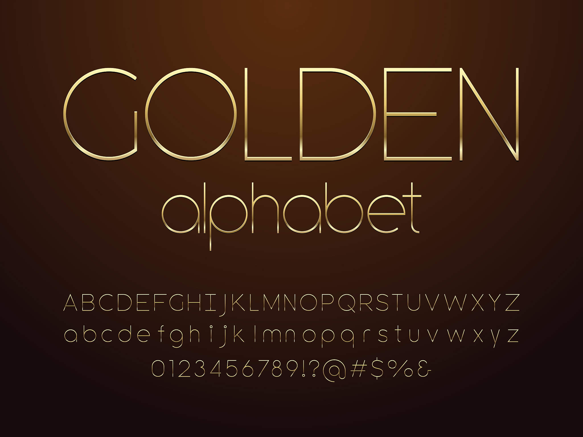 modern font