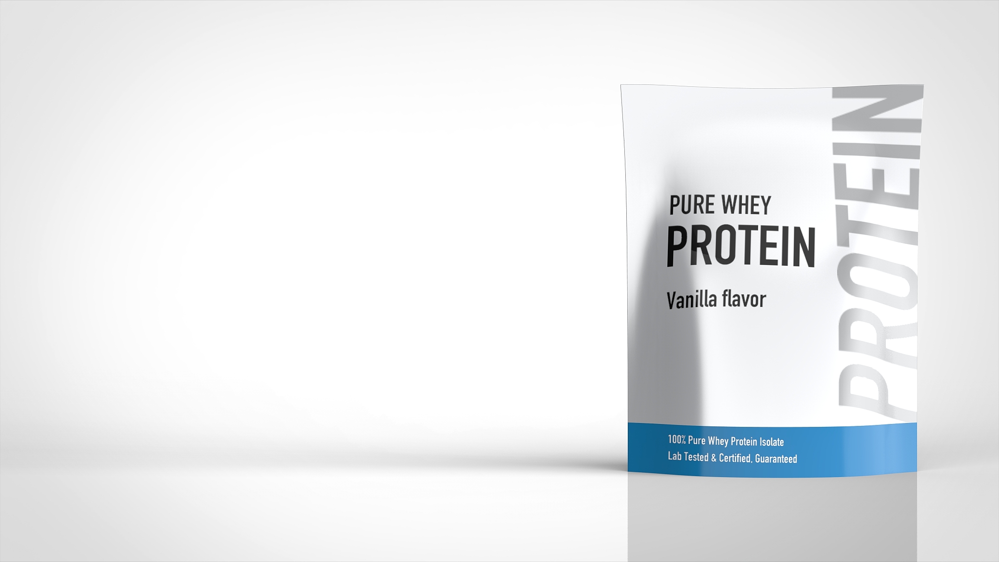protein packed right 3d rendering