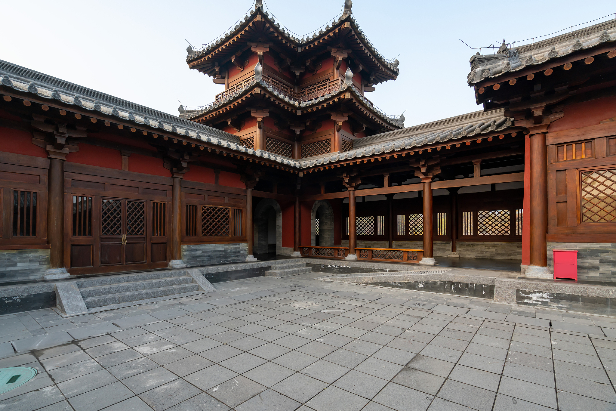 ancient architecture park of han dynasty in taiyuan, shanxi, chi