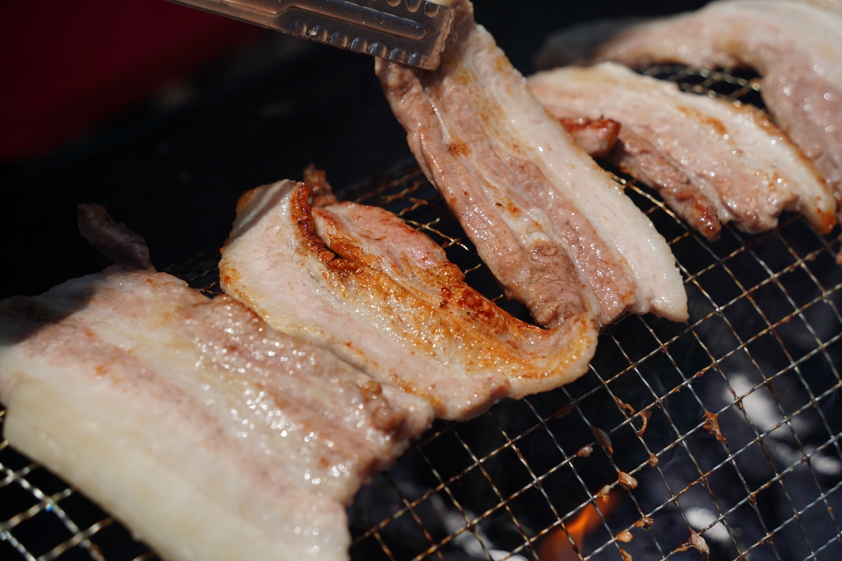 碳烤梅花肉的味道