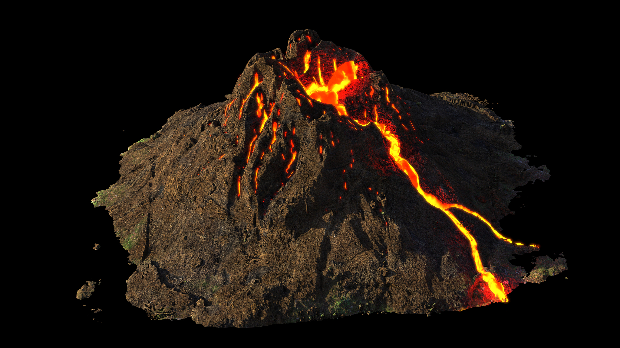 火山的外观和内里介绍一下