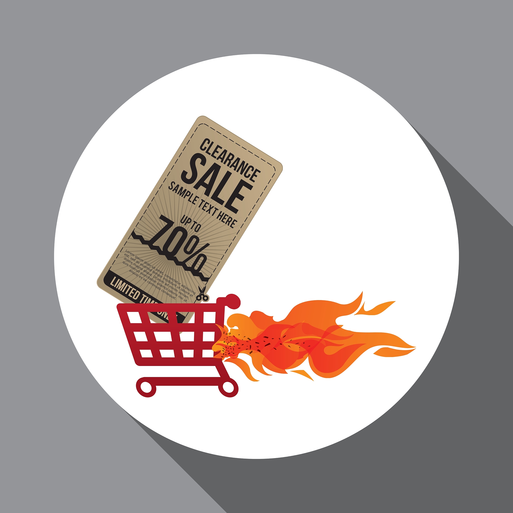 sale design offer icon isolated