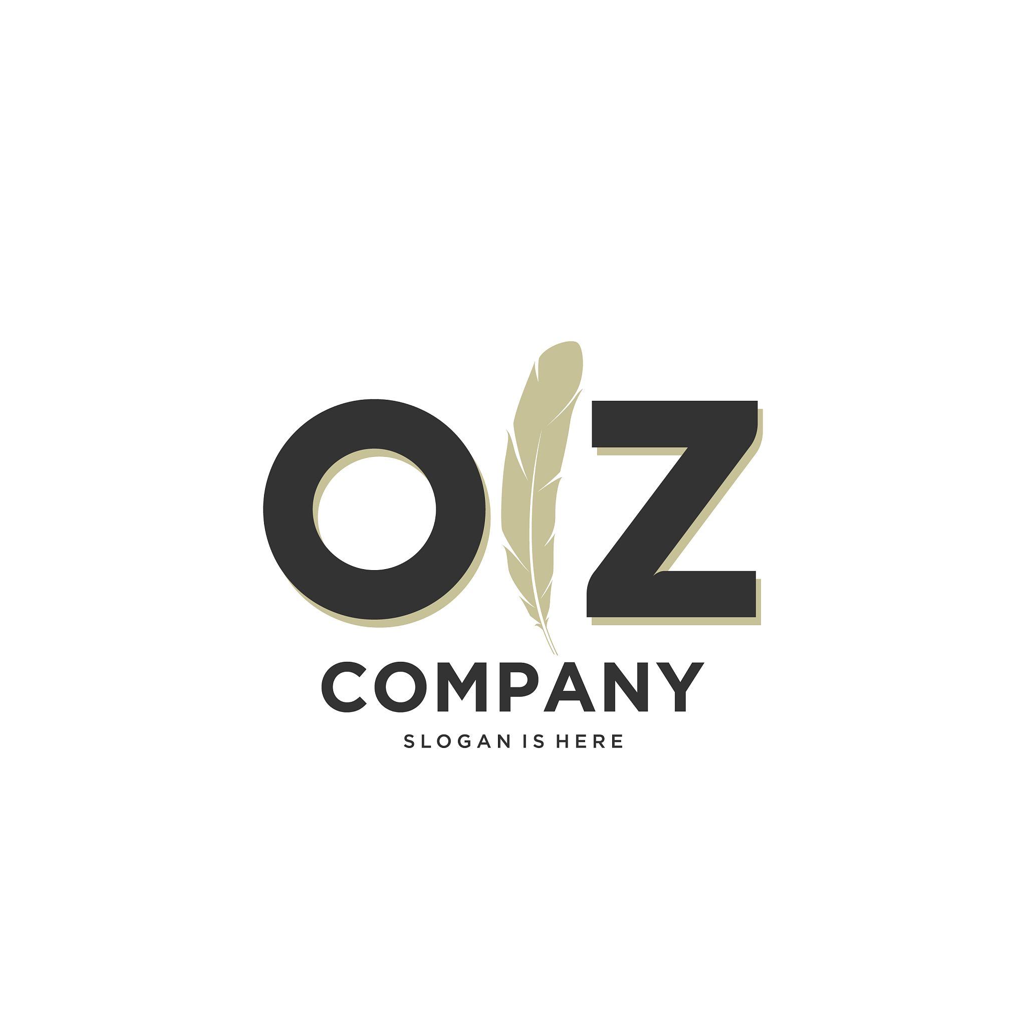 initial oz letter unique attractive creative