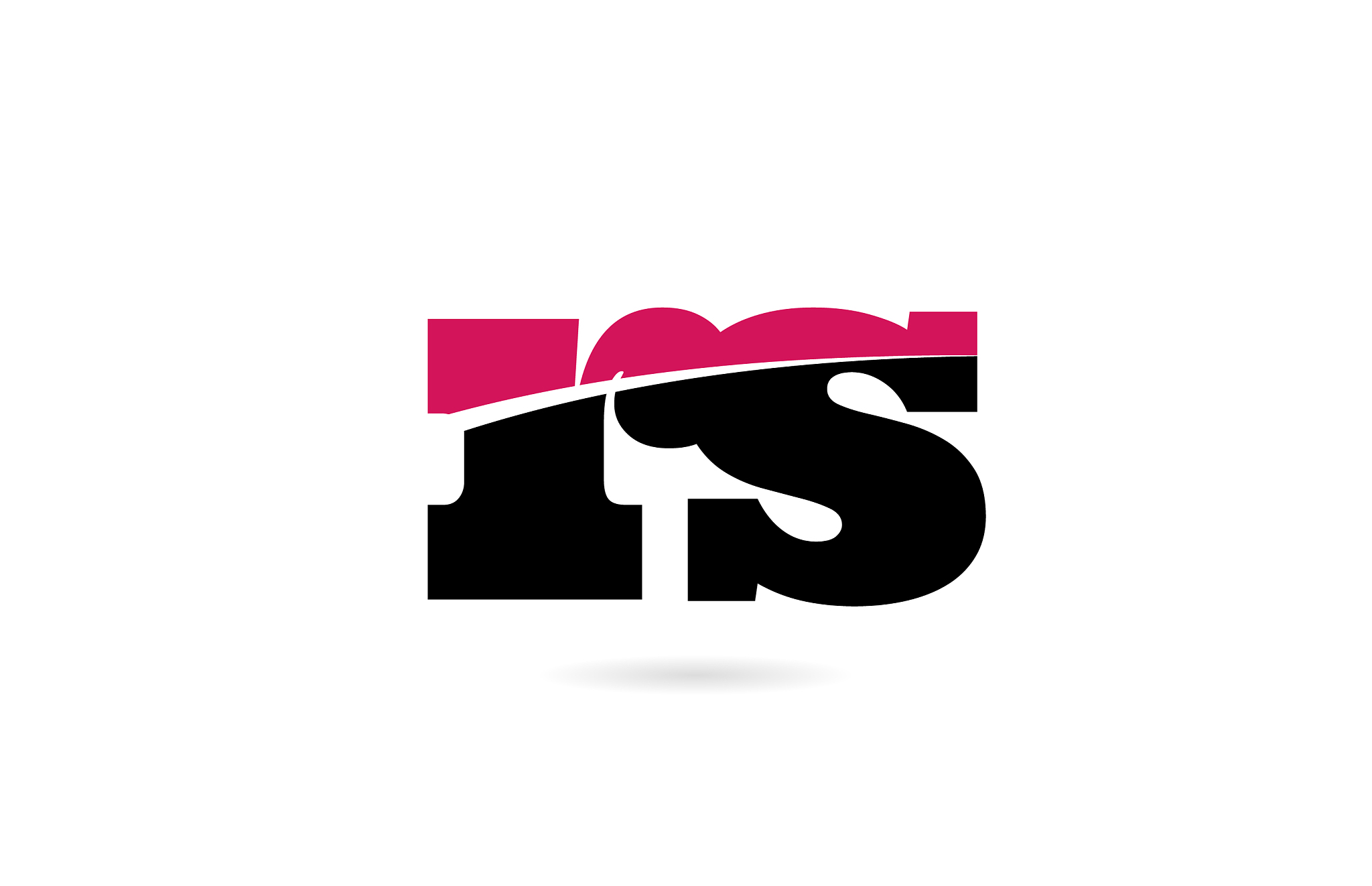 rs r s pink and black alphabet letter combination