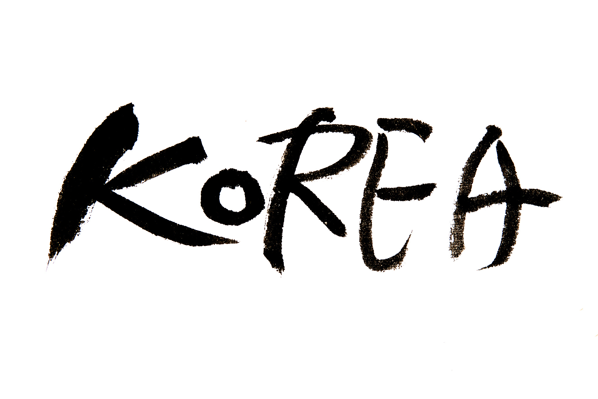 handwritten calligraphy ,korea